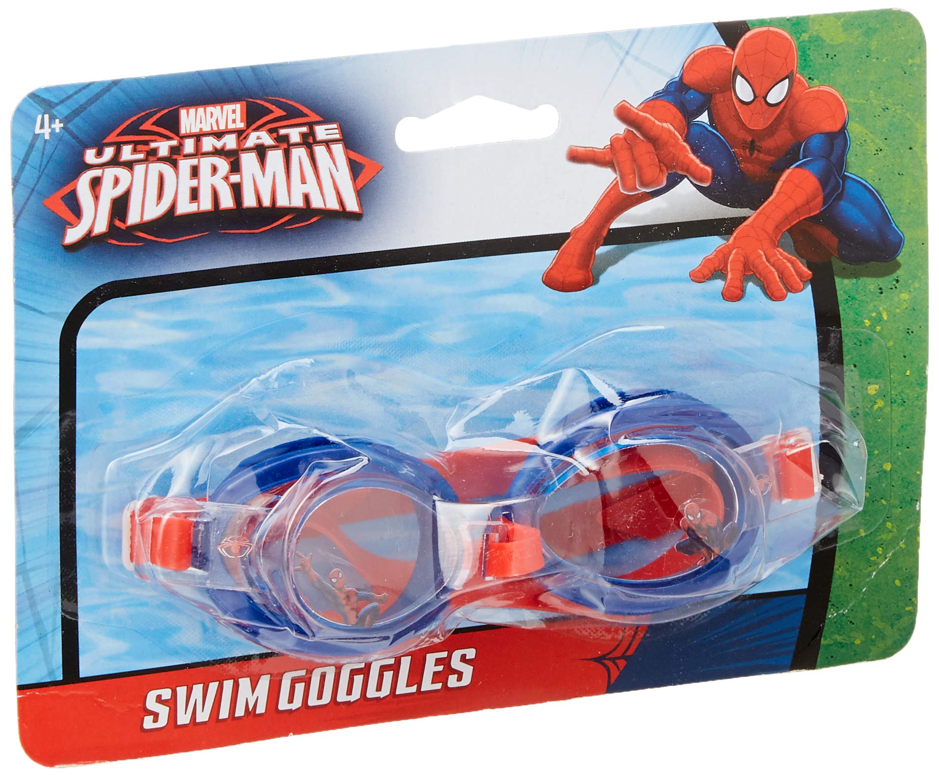 Marvel Ultimate Spider-Man Swim Goggles for Kids - Anti-Fog UV Protection Swimming Goggles for Pool, Beach & Water Sports | Boys & Girls Swim Accessories