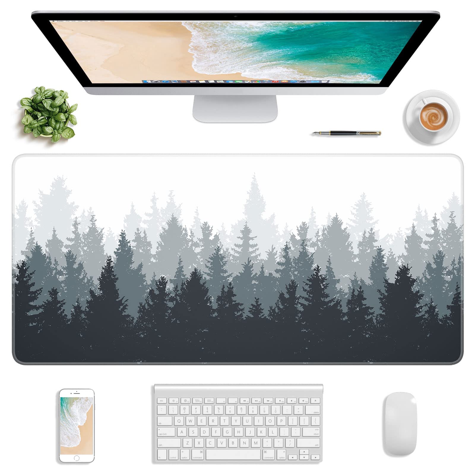 Atufsuat XXL Gaming Mouse Pad 30x14 Inch - Waterproof, Non-Slip Desk Mat for Office & PC Gaming