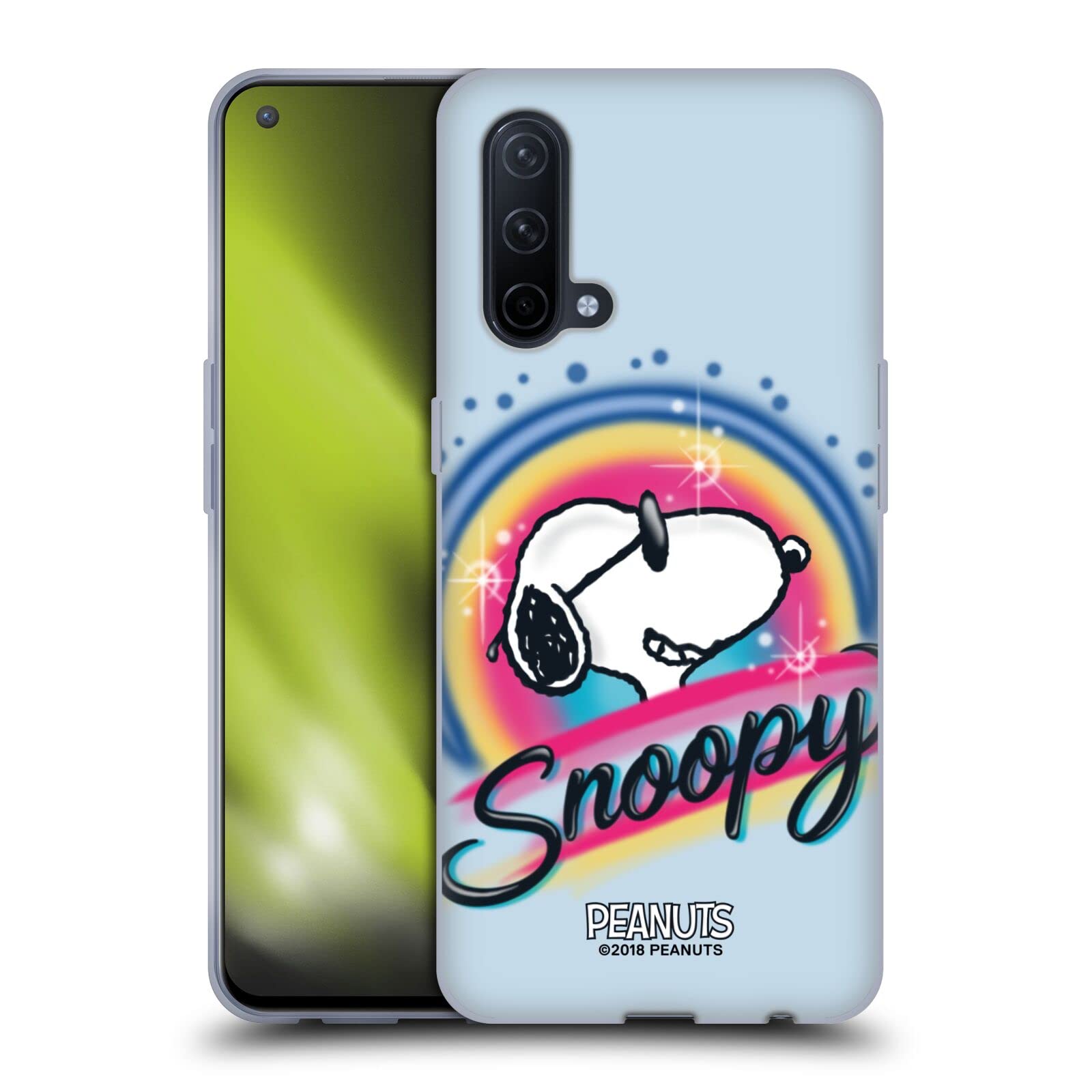 Head Case Designs Officially Licensed Peanuts Snoopy Soft Gel Case for OnePlus Nord CE 5G - Colorful Airbrush Boardwalk Sunglasses Design, Perfect for Beach, Travel & Summer Outings
