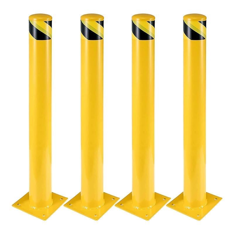 Yellow Safety Bollard 4-Pack - 42