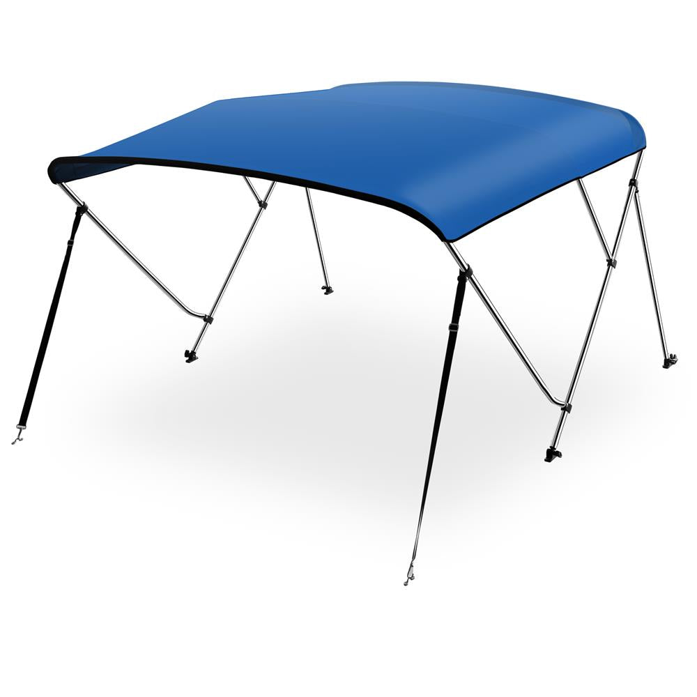 4 Bow Bimini Top for Boats - UV Resistant Waterproof Boat Canopy - Universal Fit for Pontoon, Fishing & Ski Boats - Perfect for Shade & Sun Protection on Water