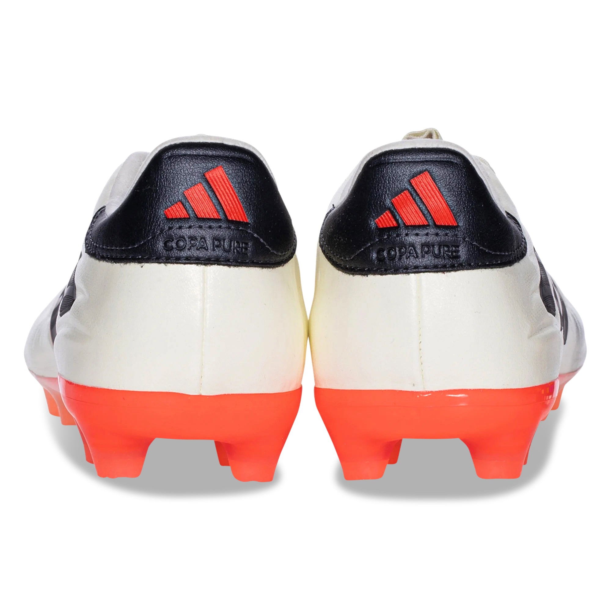 Adidas Copa Pure 2 Pro FG Firm Ground Soccer Cleats for Men - Ivory/Core Black/Solar Red - Lightweight Football Shoes for Professional Matches & Training