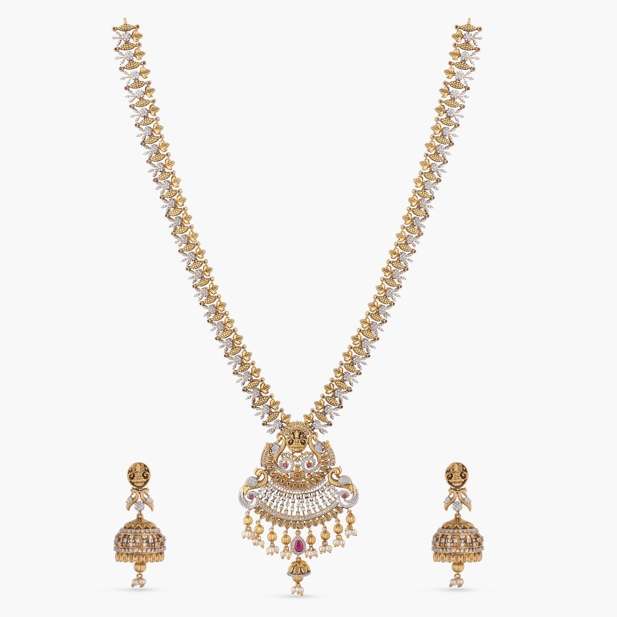 Elegant Vintage Long Necklace Set for Women - Timeless Antique Jewelry for Parties, Weddings & Special Occasions