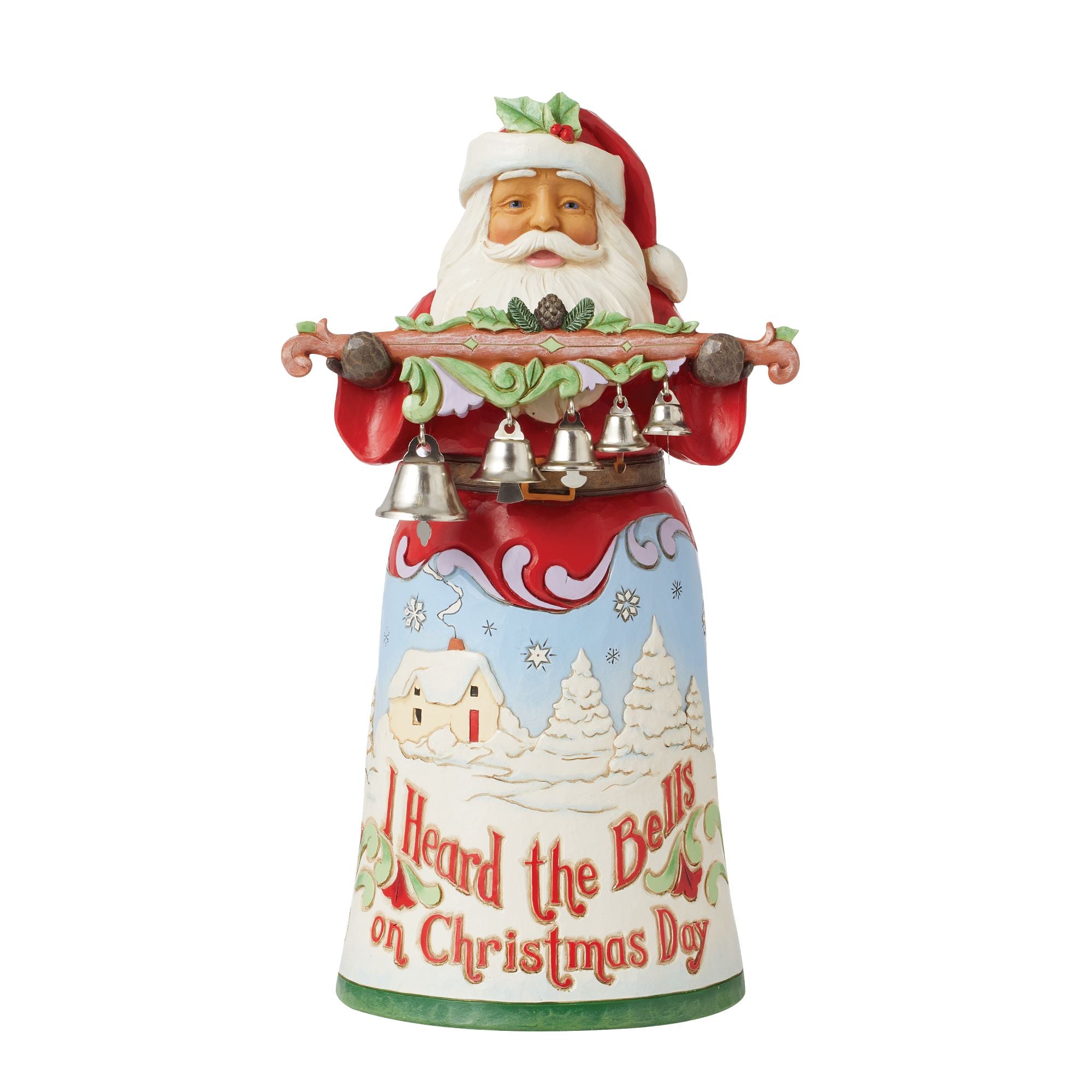 Santa Song Series Figurine - Christmas Decoration Collectible for Holiday Home Decor, Gift Giving & Festive Table Centerpiece