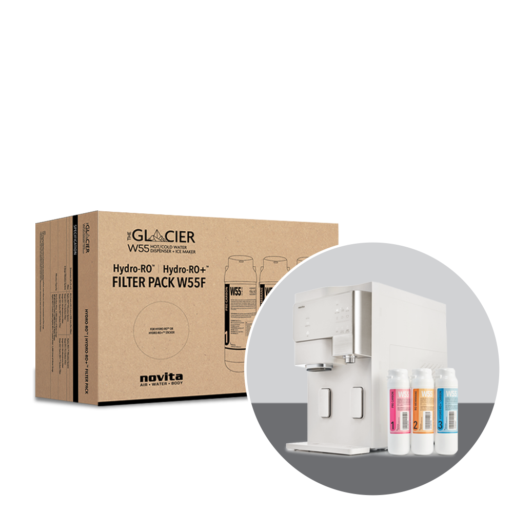W55 Water Filter Replacement Pack - Compatible with Refrigerators & Ice Makers - 3 Pack - Perfect for Home, Office & RV Use