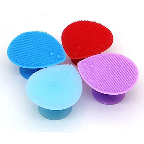 HILTOW Silicone Facial Cleansing Pad (4 Pack) - Soft Exfoliator for Sensitive Skin & Blackheads - Makeup Removal & Deep Cleaning