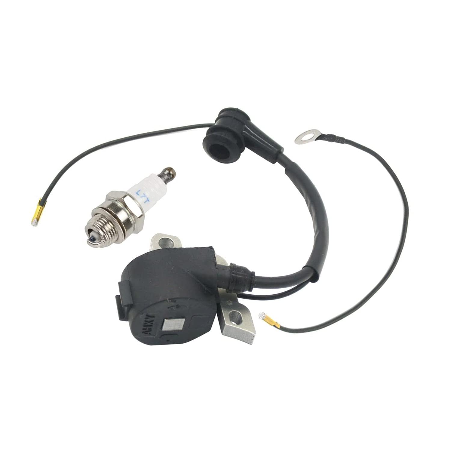 High Performance Ignition Coil Module with Spark Plug Compatible for Stihl 046 066 MS460 MS650 MS660 Chainsaw - Replacement Part #1122 400 1314 - Perfect for Forestry, Landscaping & DIY Wood Cutting Projects