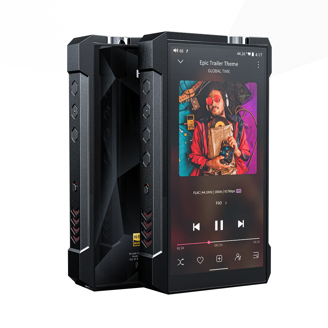 FiiO M17 High-Resolution Portable Music Player with Bluetooth & WiFi - Perfect for Audiophiles, Travel, and Home Listening