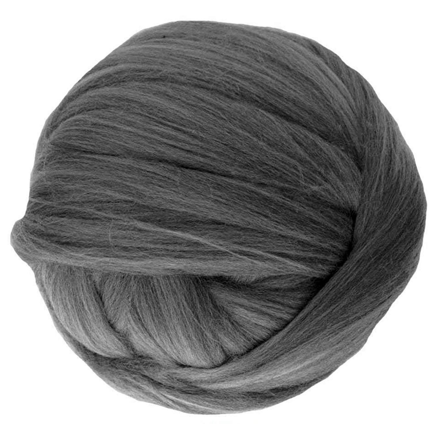 Clootess Bulky Chunky Yarn - 11 lbs Big Roving Wool for Hand Knitting, DIY Projects, Sofa & Bed Throw Blankets (Dark Gray) | Perfect for Cozy Winter Crafts, Home Decor & Gift Making