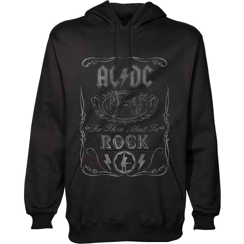 AC/DC Pullover Hoodie - Cannon Swig Graphic Sweatshirt | Vintage Rock Band Merch | Unisex Casual Wear for Concerts & Street Style
