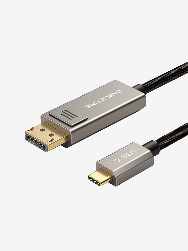 8K 60Hz USB C to DisplayPort 1.4 Cable - 4K 144Hz High-Speed Video Cord for Gaming Monitors, Laptops & Workstations