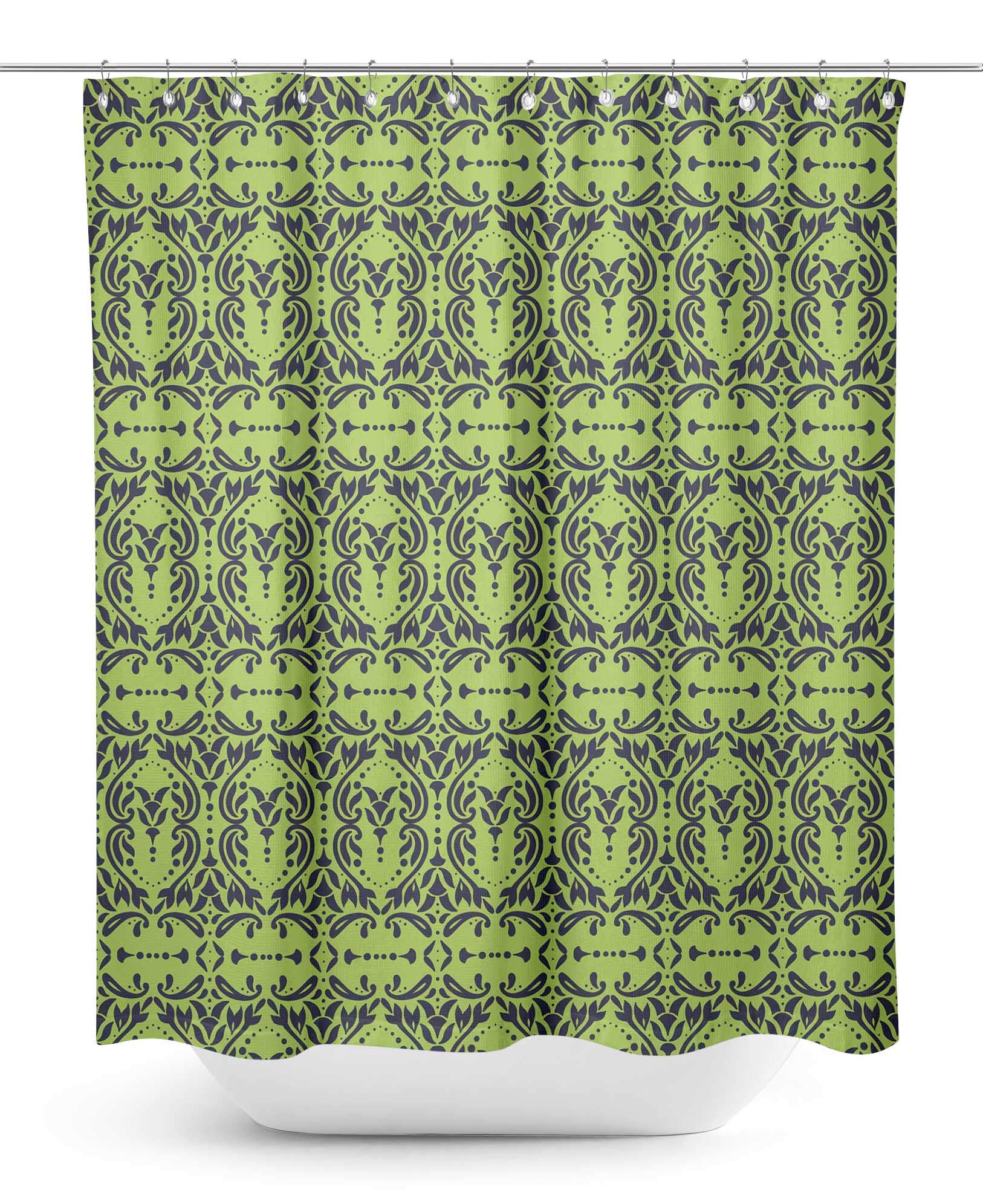Stylish Moroccan Damask Bathroom Shower Curtain - Waterproof & Mold Resistant, 60 x 84 Inches - Perfect for Modern Bathrooms & Spa-Like Retreats