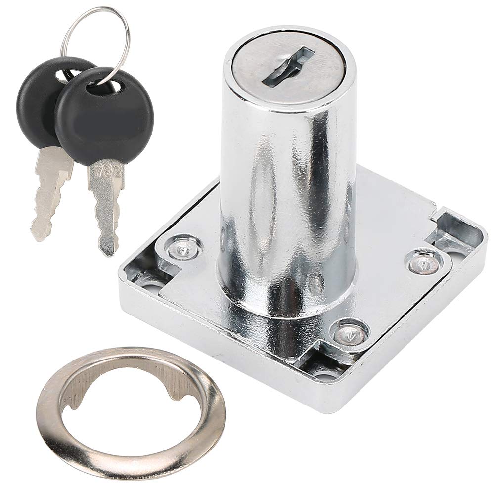 3-Piece Zinc Alloy Desk Drawer Lock Set with Keys - Secure Cabinet, Wardrobe & Office Furniture - Durable Hardware Accessory for Home, Office & School Organization