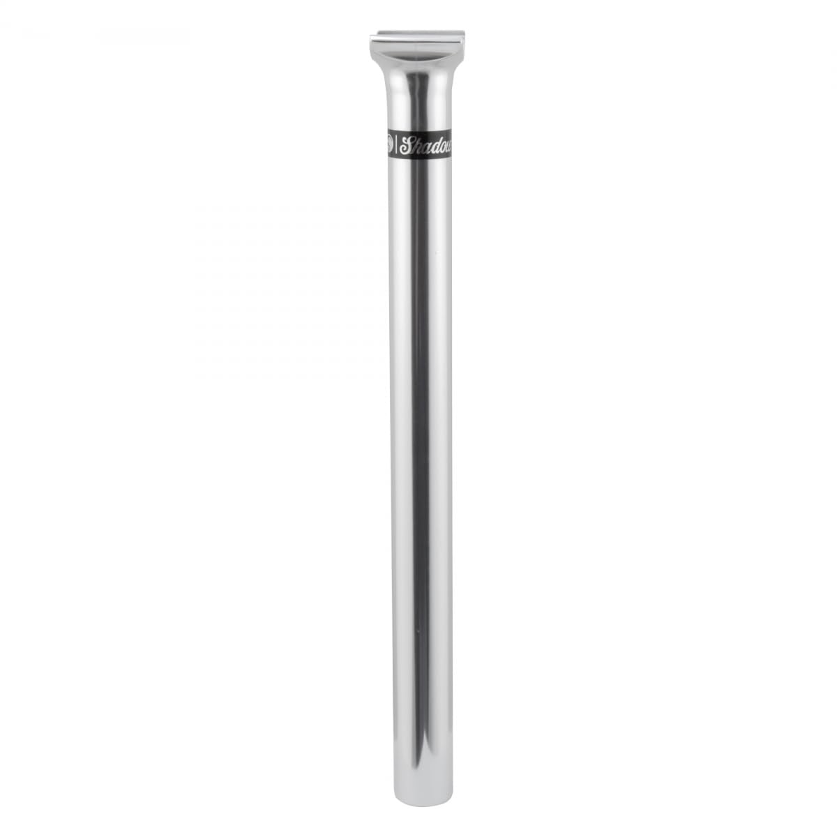 The Shadow Conspiracy BMX Seatpost Pivotal 25.4mm x 320mm - Polished Silver | Lightweight Aluminum Bike Seat Post for BMX, Dirt Jump & Street Riding
