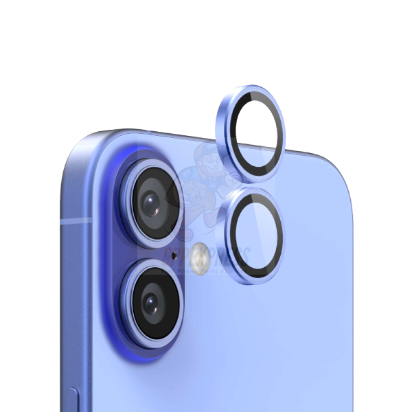 iPhone 16 / 16 Plus Back Camera Lens Tempered Glass Protector - UltraMarine Blue - Shatterproof & Scratch Resistant - HD Clear Protection for Perfect Photos - Ideal for Outdoor Adventures & Daily Use