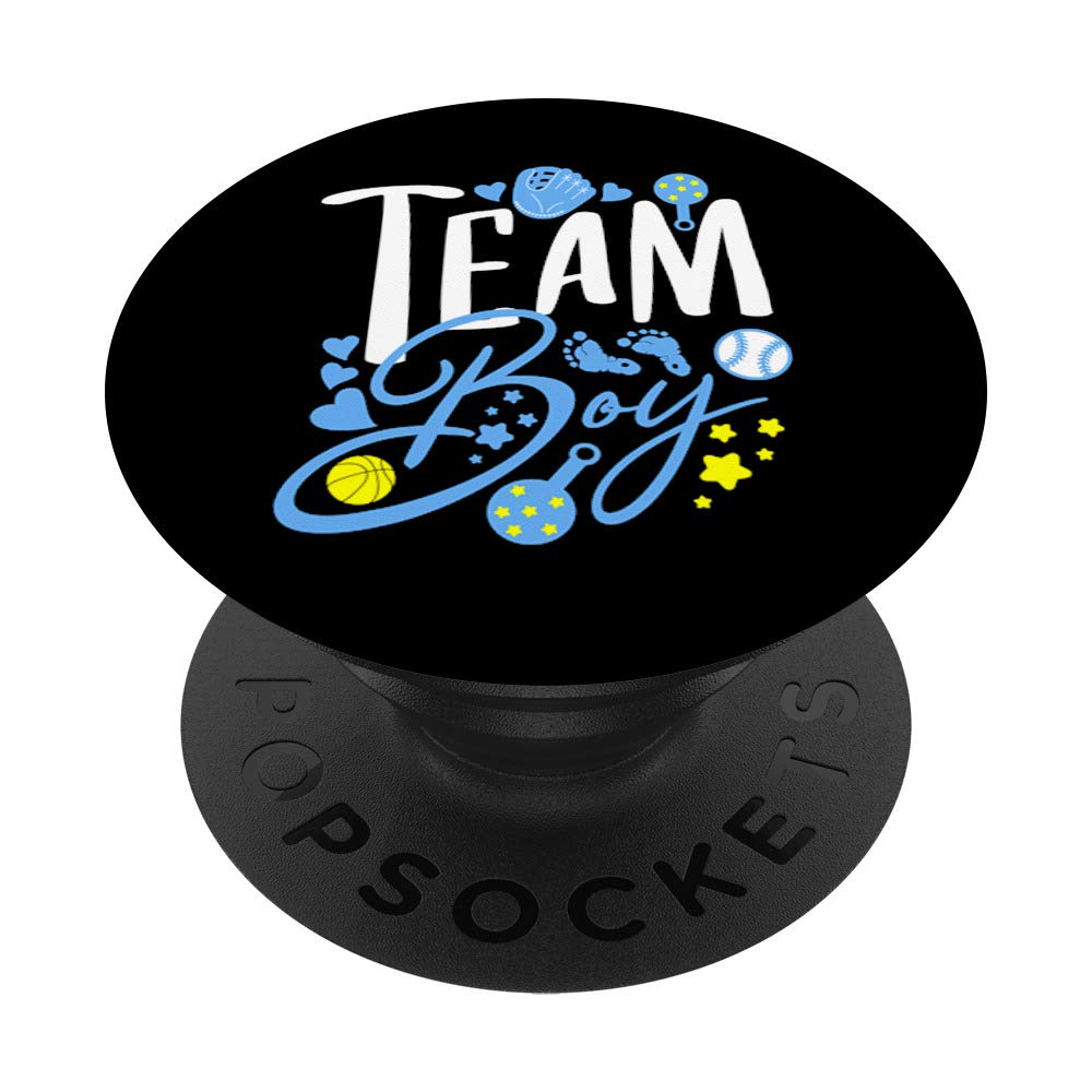 Team Boy Gender Reveal Party Baby Announcement Gift - PopSockets PopGrip Swappable Phone & Tablet Grip - Perfect for Baby Showers, Gender Reveals & New Parent Gifts