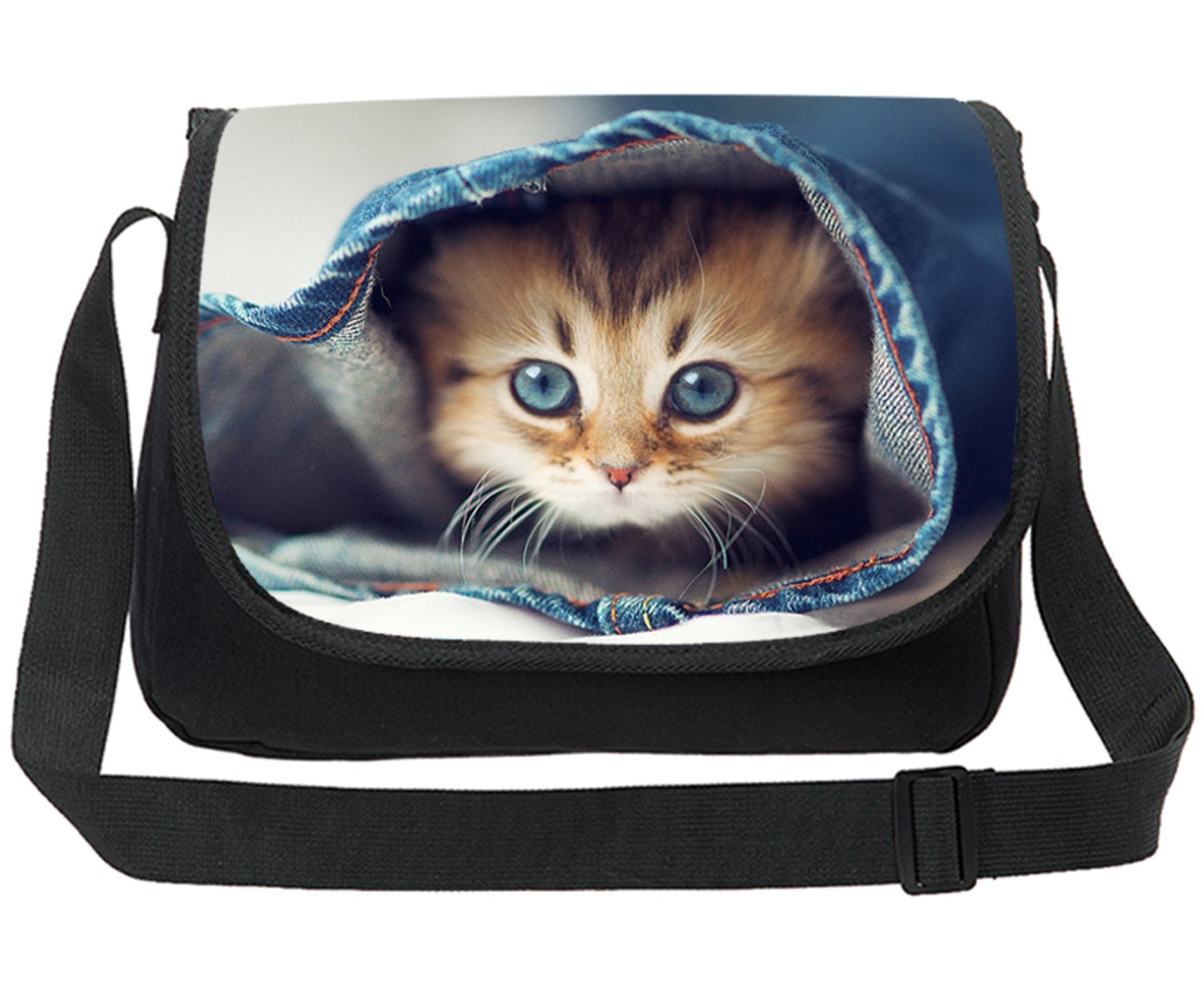 TrendyMax Galaxy Print Canvas Shoulder Bag - Stylish Space Universe Design for Women & Men - Perfect for School, Travel, and Everyday Use
