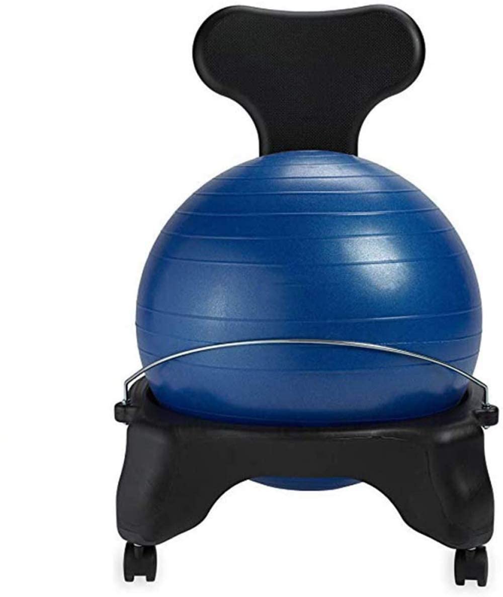 Premium Ergonomic Balance Ball Chair for Home & Office - Exercise Stability Yoga Ball with Air Pump & Guide - Ideal for Desk Work, Fitness & Posture Improvement