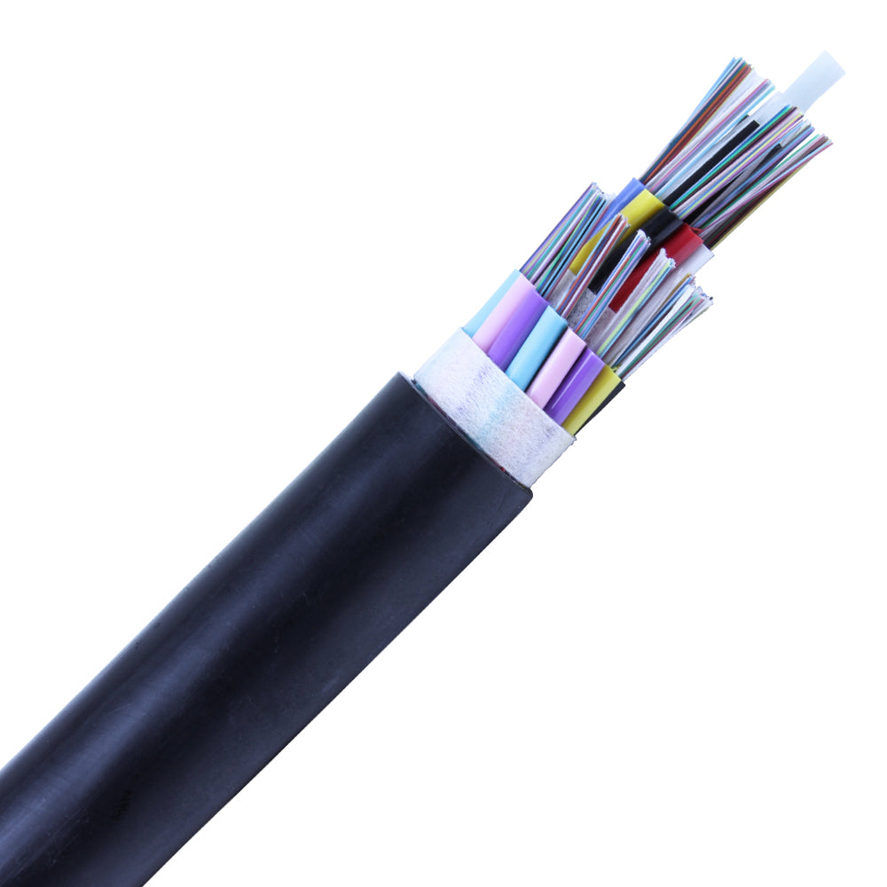 OSP Outdoor Dry Loose Tube Non-Armored All Dielectric OS2 Single Mode Fiber Optic Cable (96 Strand) - High-Speed Internet & Network Connectivity for Long-Distance Data Transmission