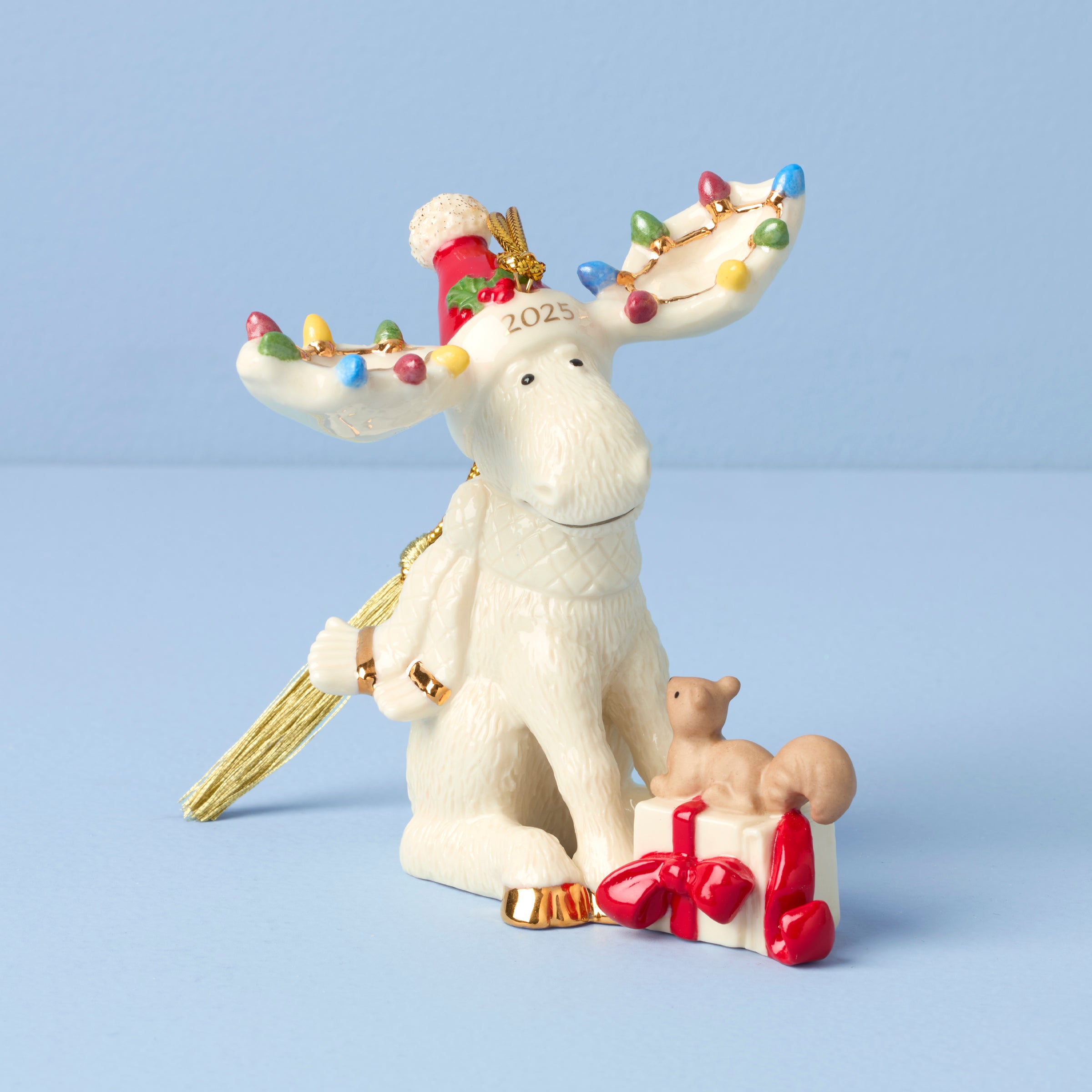 2025 Marcel The Moose Christmas Ornament - Handmade Holiday Decor for Tree, Gift & Festive Home Decorations (Perfect for Xmas, Winter Celebrations & Family Gatherings)