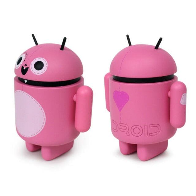 Android Mini Collectible Big Box Edition Vinyl Figure - Pink Anime Character Statue for Desk Decor, Gift & Collection | Kawaii Style Home Office Display
