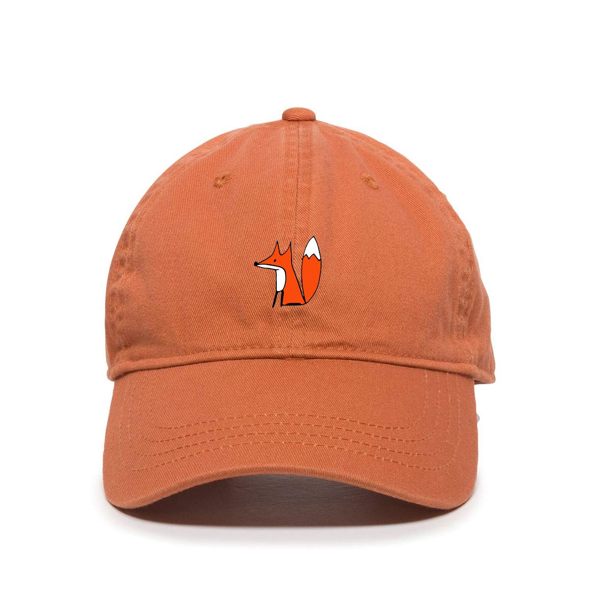 Fox Embroidered Cotton Baseball Cap - Adjustable Dad Hat for Men & Women - Perfect for Outdoor Sports, Casual Wear & Gifts