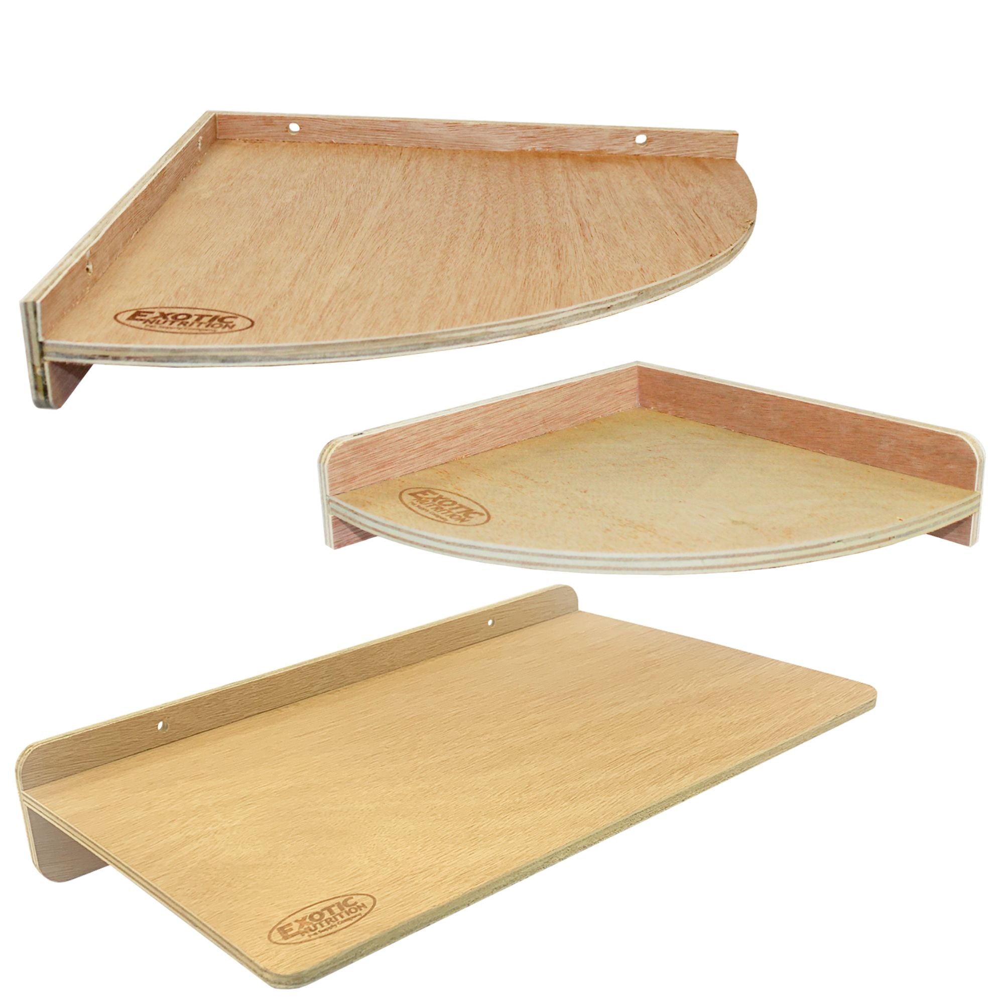 Premium Wooden Platform Set (3 Pack) - Natural Wood Display Stands for Home Decor, Retail Shelving, and DIY Projects - Perfect for Showcasing Plants, Books, and Collectibles