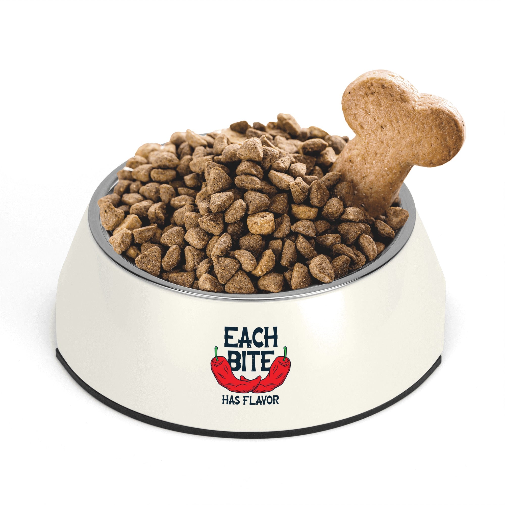 Flavorful Pet Food Bowl - Non-Slip Design for Dogs & Cats - Perfect for Mealtime, Travel & Outdoor Use