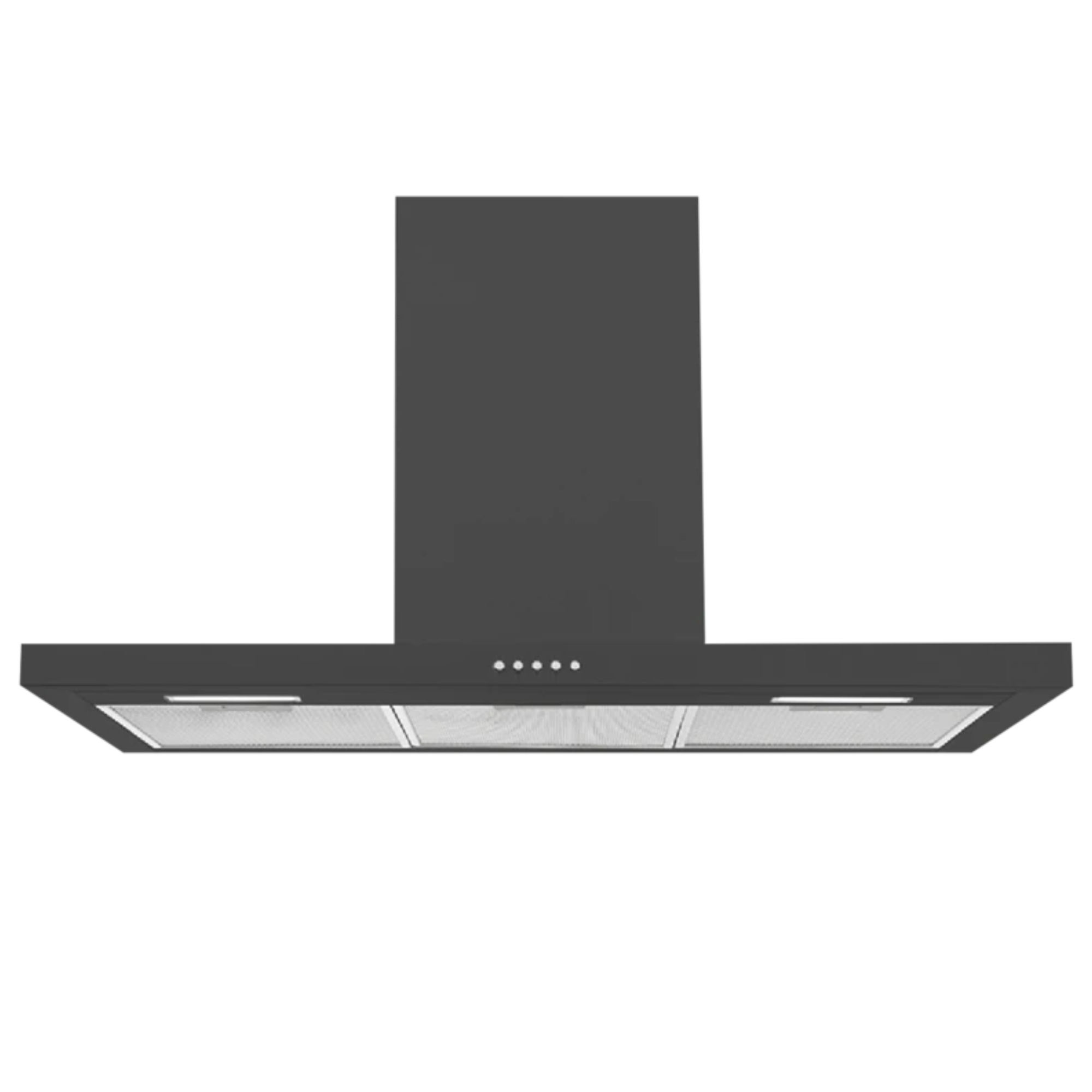 Haier 90cm Black Canopy Range Hood with Chimney - HC90BLB1 | Powerful Kitchen Ventilation for Smoke & Odor Removal