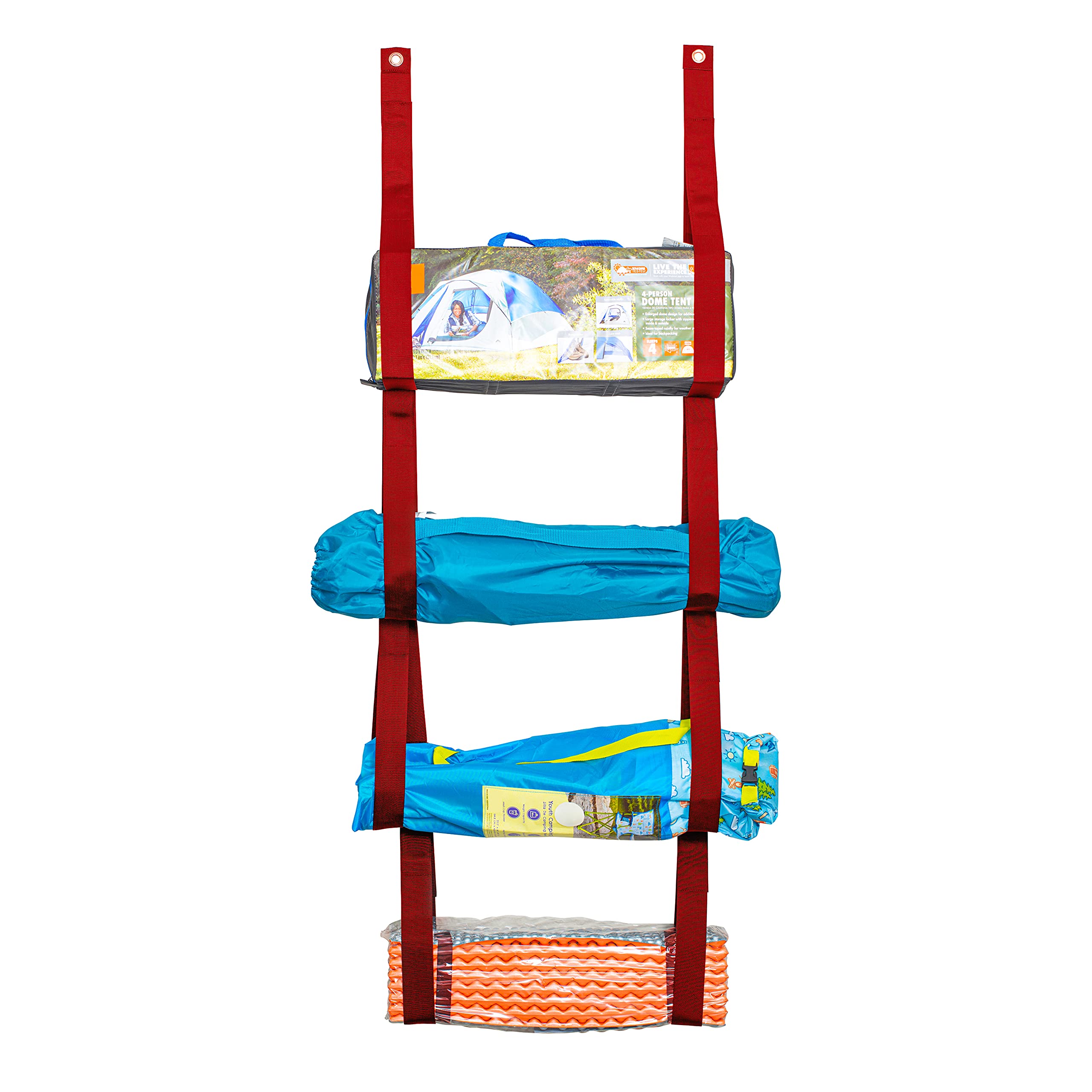 Premium Multi-Purpose Camping Chair Organizer - Heavy Duty Garage Wall Storage for Camping Gear & Tools | Space-Saving Hanging Organizer for Outdoor Adventures & Home Organization