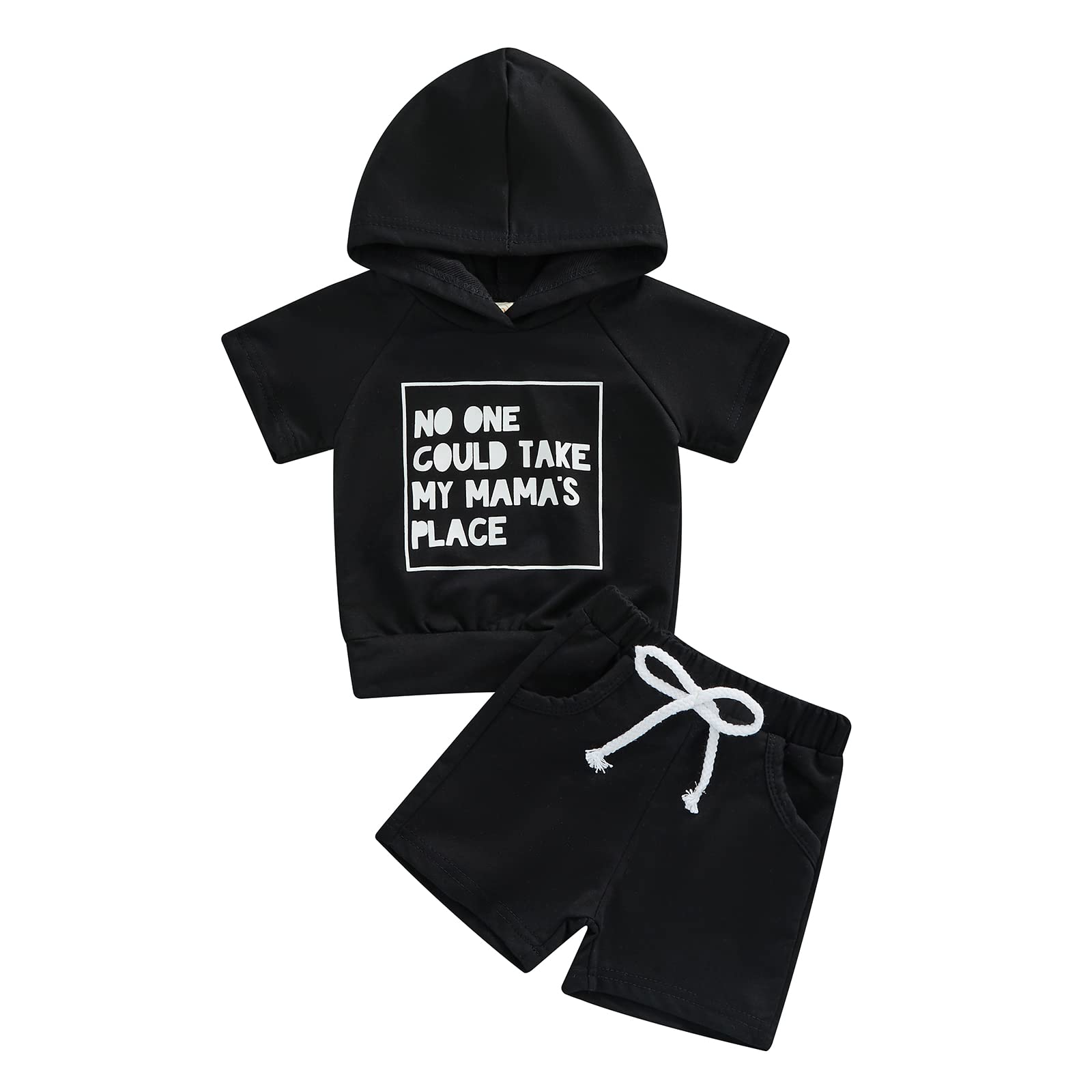 Newborn Baby Boy & Girl Summer Outfit - Short Sleeve Sweatshirt with Pocket & Shorts Set | Neutral Toddler Casual Clothes | Perfect for Playdates, Beach Trips & Family Photos
