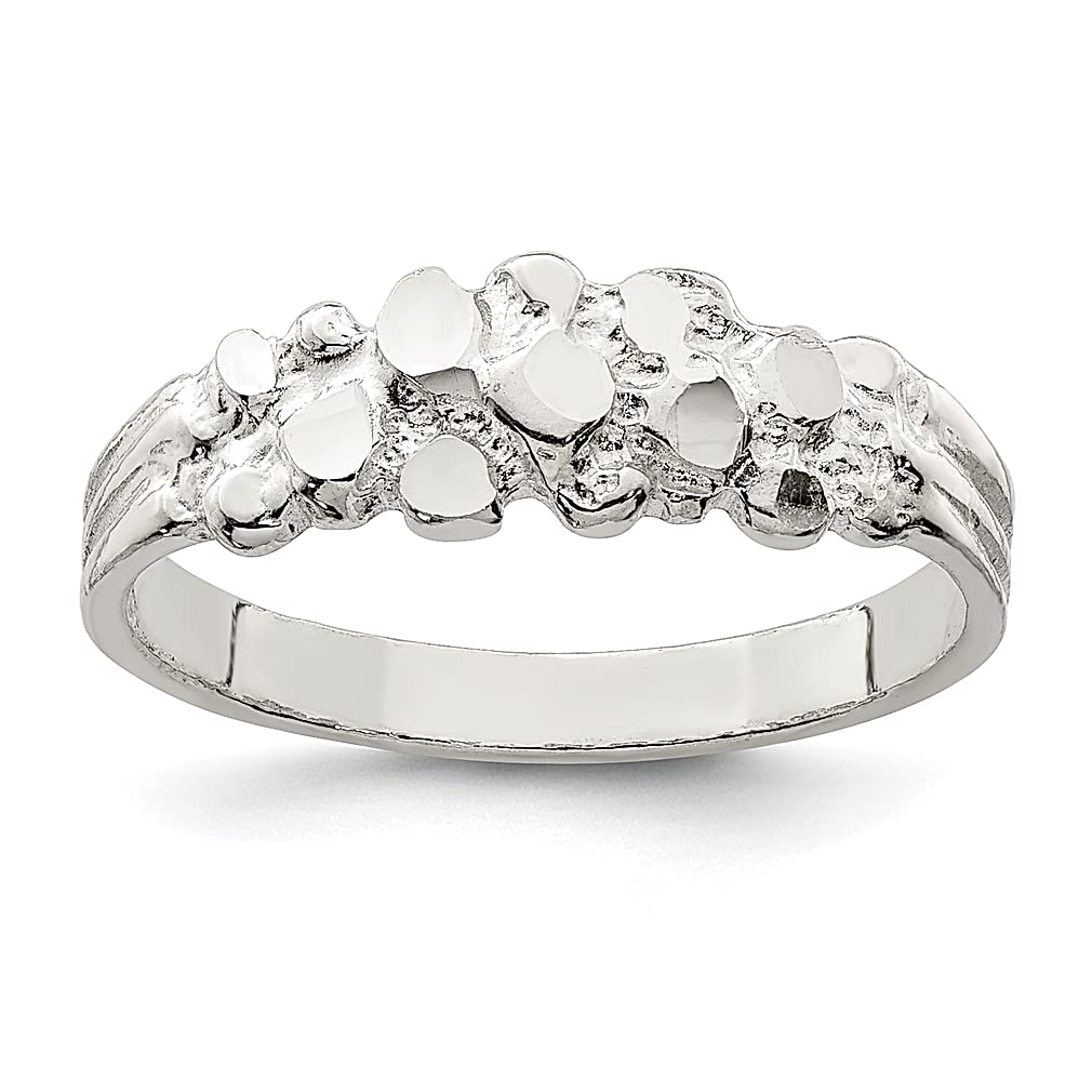 925 Sterling Silver Nugget Ring for Women - Dainty & Elegant Fine Jewelry Gift for Her - Perfect for Birthdays, Anniversaries & Special Occasions
