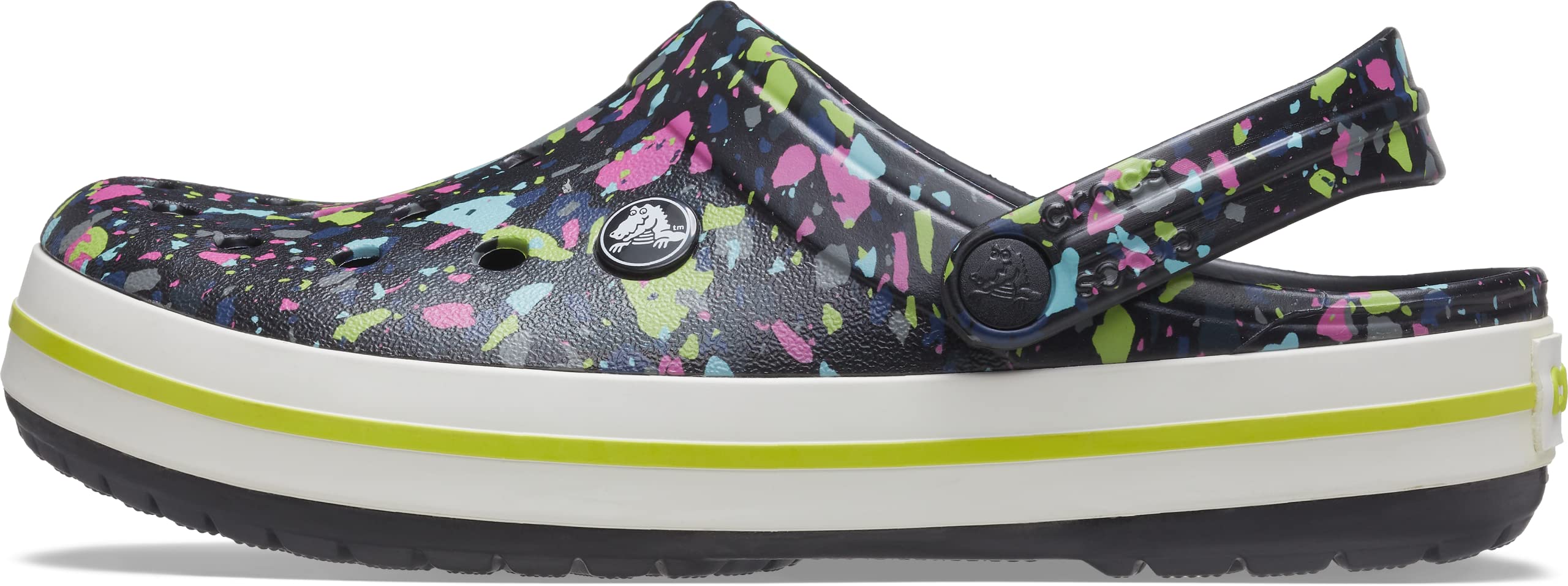 Crocs Men's & Women's Crocband Graphic Clog - Comfortable Lightweight Slip-On Shoes for Casual Wear, Gardening & Outdoor Activities