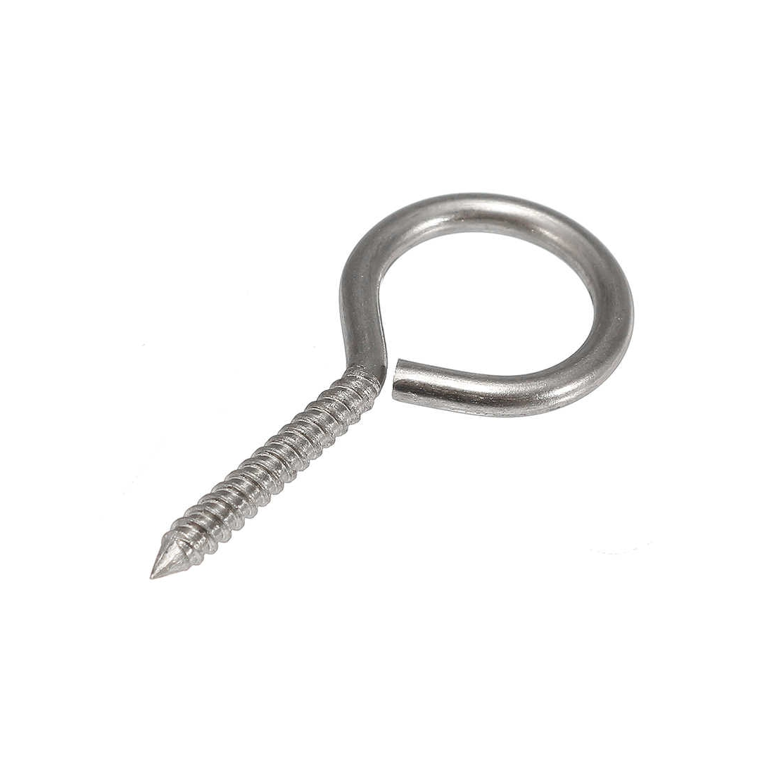 Stainless Steel Eye Bolt - Heavy Duty Screw Eye Hooks for Hanging, Lifting & Rigging - Indoor & Outdoor Use - Perfect for Home, Garage, Marine & Construction Projects