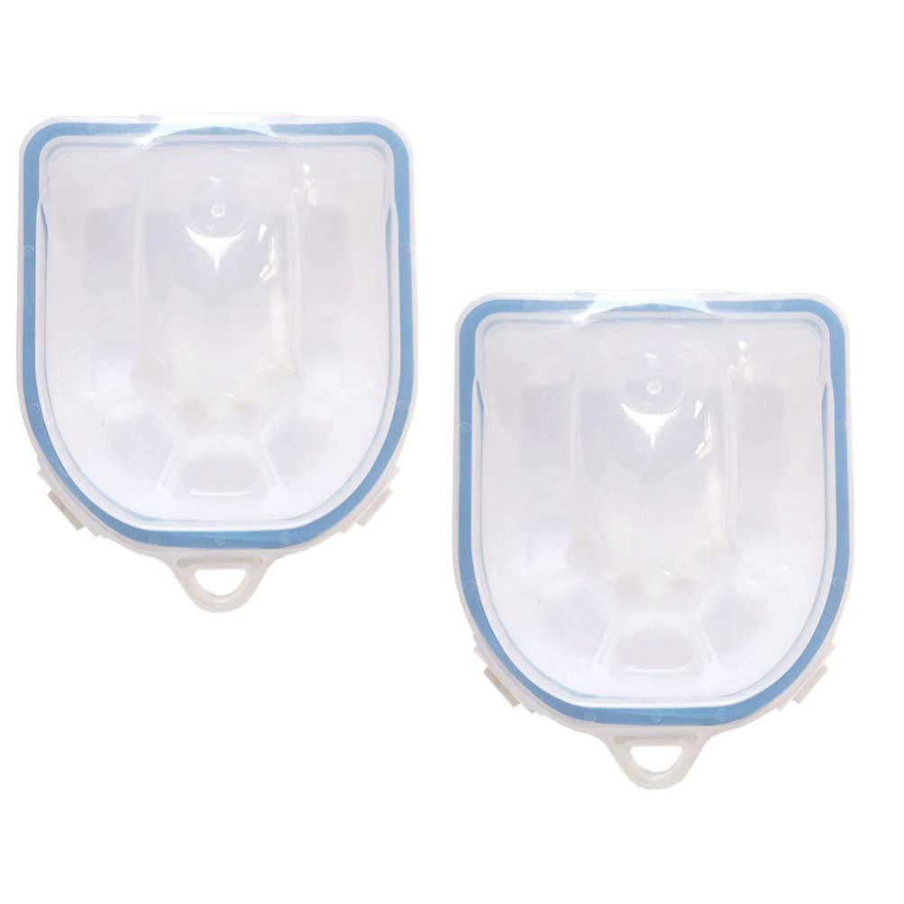 HEALLILY 2Pcs Nail Soak Bowl - Manicure & Pedicure Soaker Tray for Spa & Polish Removal