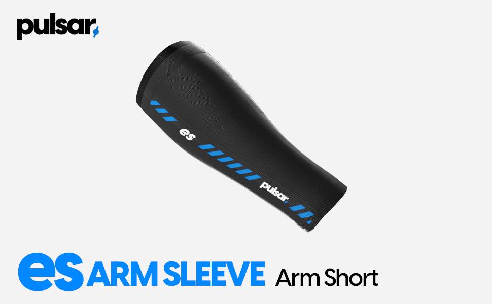 Pulsar eS Arm Sleeve - Compression Arm & Short Sleeve for Sports, Running, Basketball & Outdoor Activities - Breathable & UV Protection