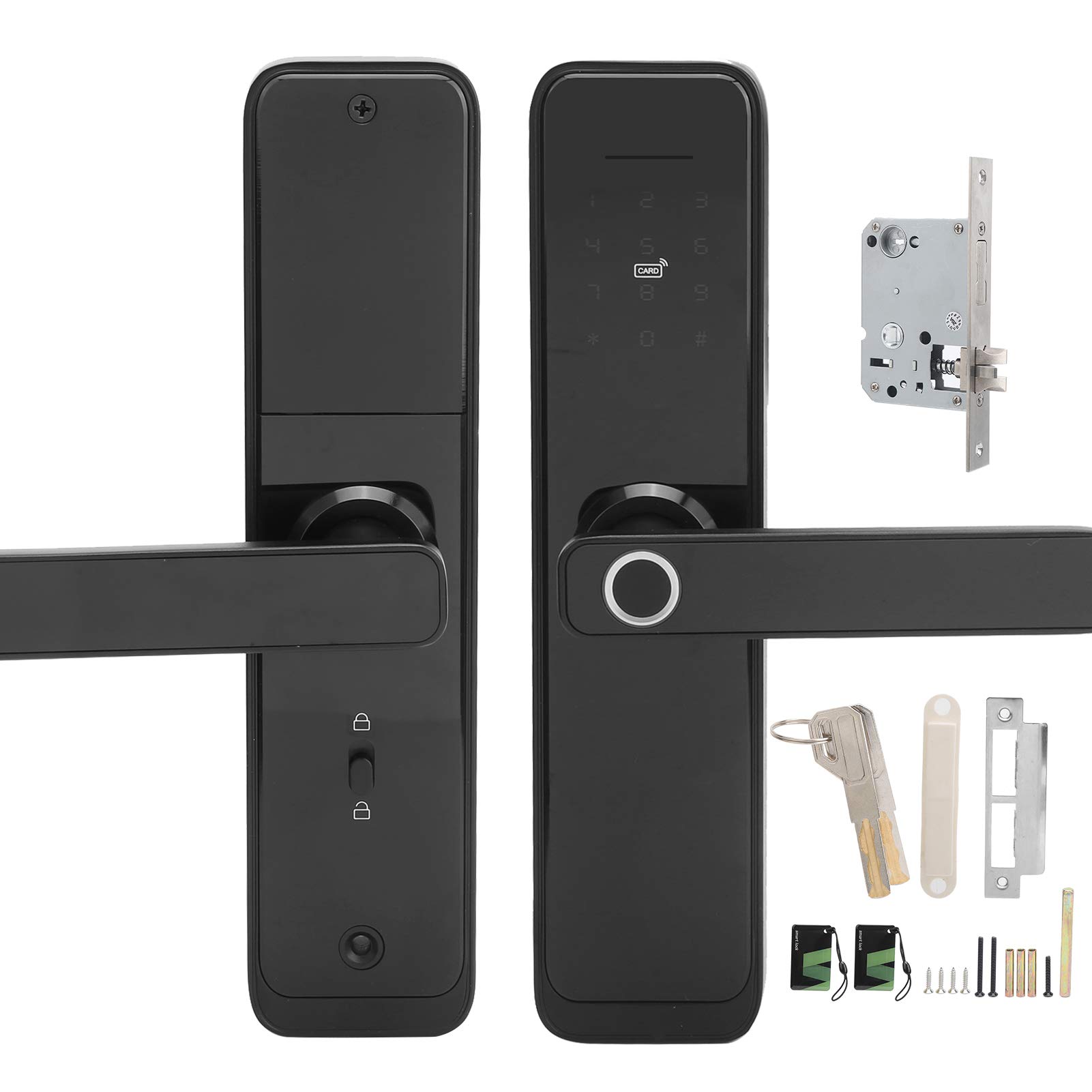 Smart Fingerprint Door Lock - Keyless Entry Security Lock with Zinc Alloy Construction for Home & Office Doors | Ideal for Front Doors, Apartment Entrances & High-Security Areas