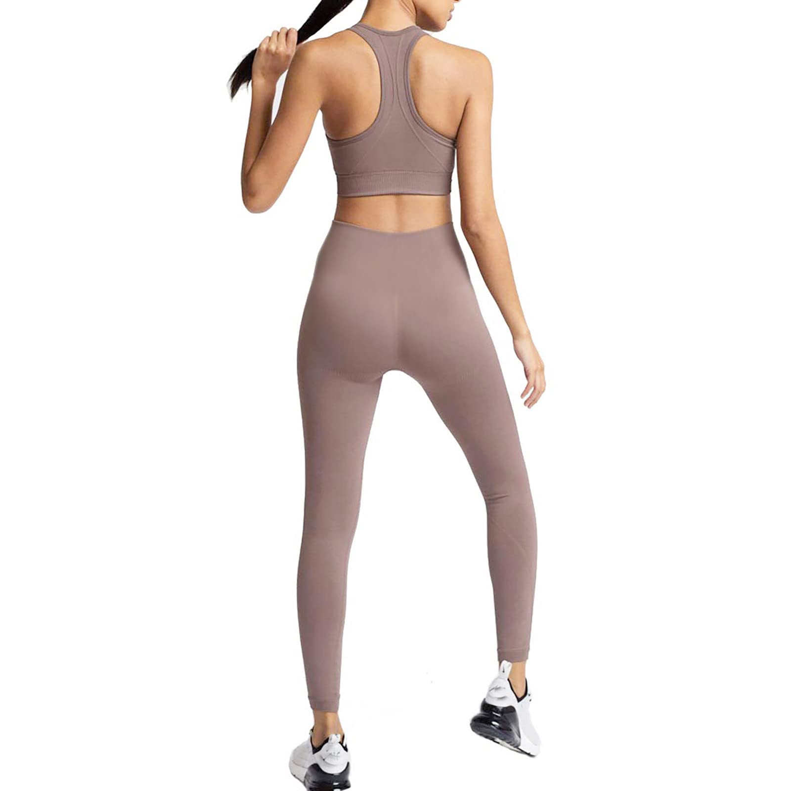 Women's Seamless Yoga Leggings & Workout Top 2-Piece Set - Gym, Yoga & Exercise Outfits for Women | Perfect for Fitness, Running & Active Lifestyle