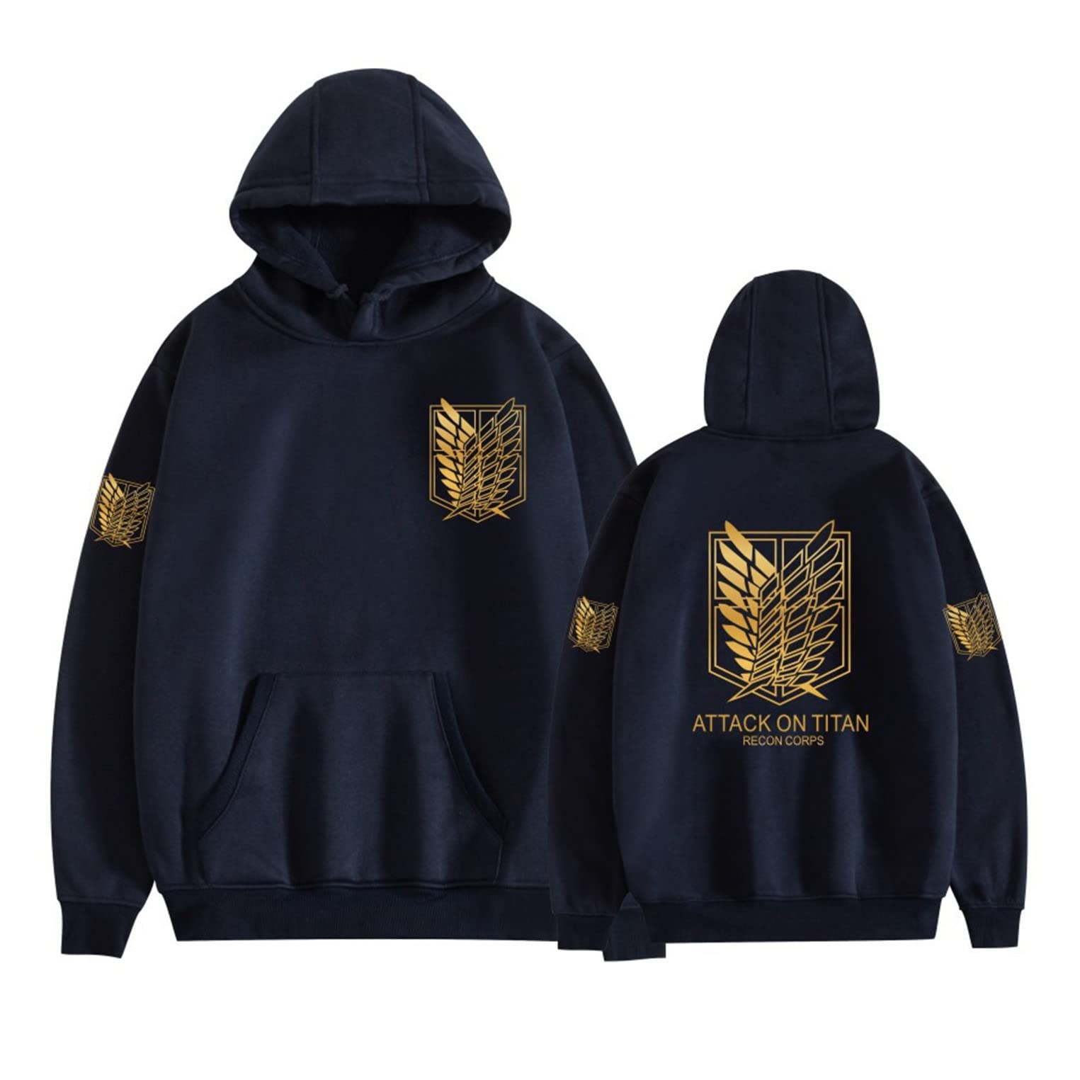 Ymxgerzi Unisex Attack On Titan Hoodie - Scout Regiment Long Sleeve Pullover Sweatshirt for Anime & Manga Fans | Perfect for Cosplay, Conventions & Casual Wear