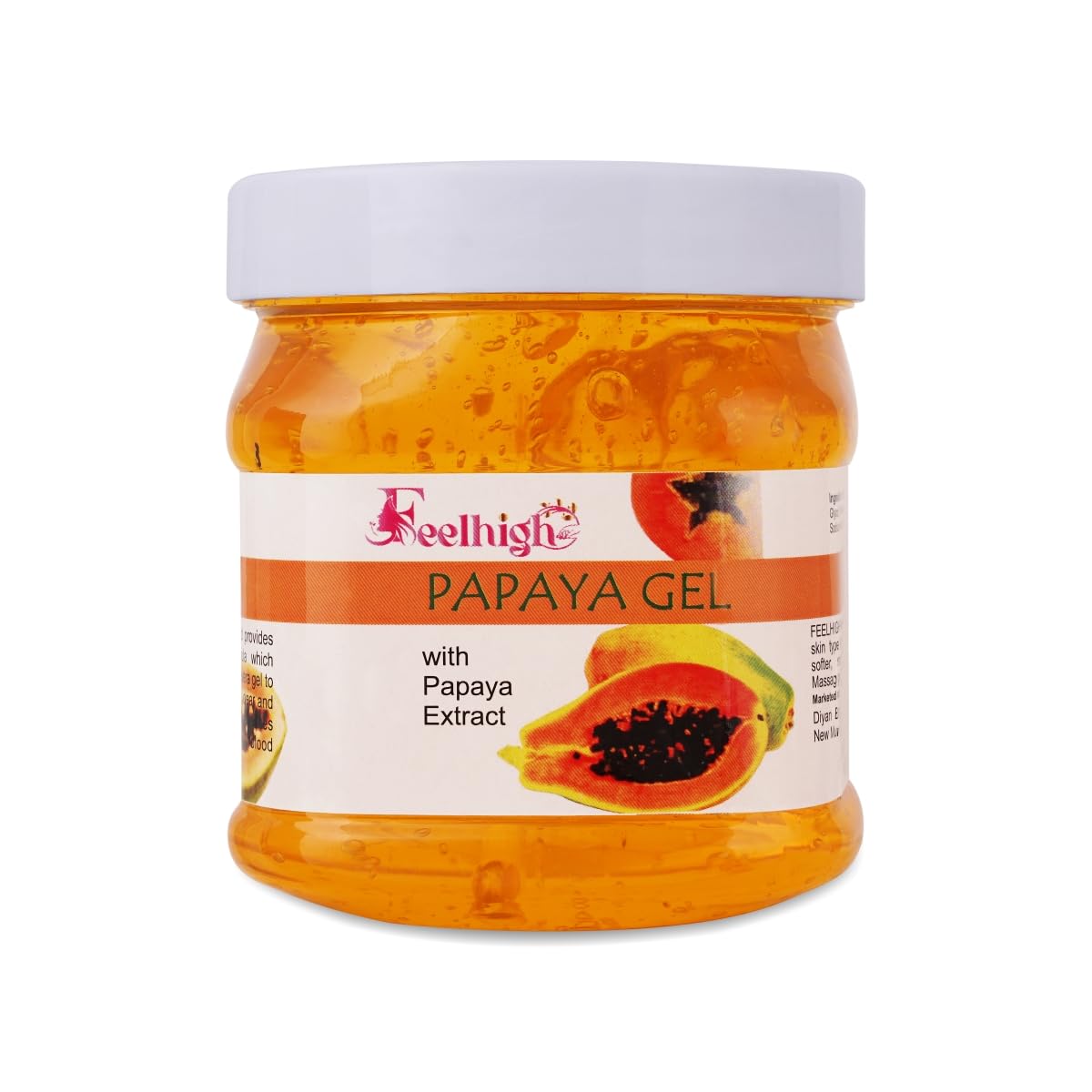 Feelhigh Papaya Skin Purifying Gel with Natural Papaya Extract 500ml - Deep Cleansing & Refreshing Facial Wash for All Skin Types, Men & Women | Daily Skincare Routine, Acne Treatment, Pore Minimizer