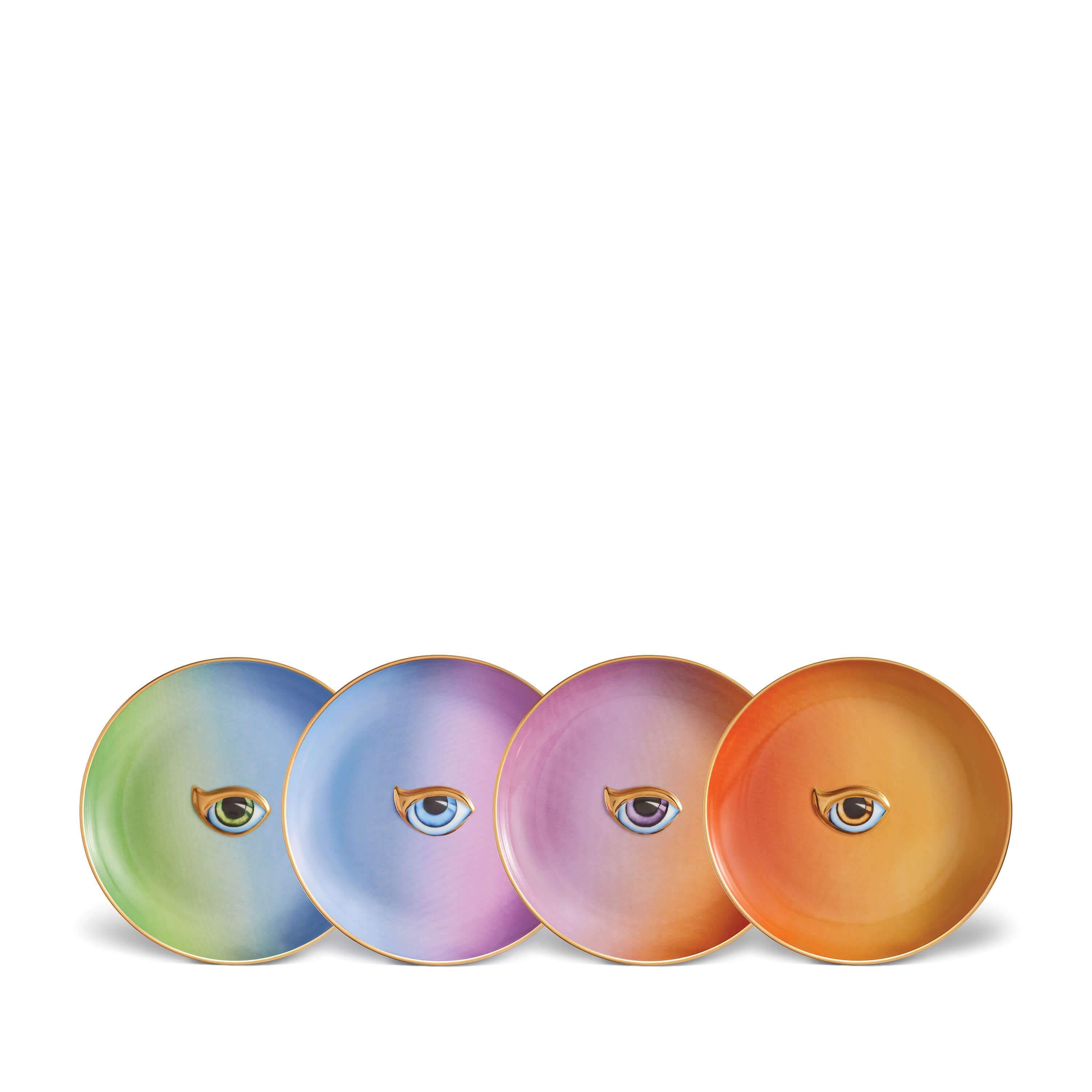 Lito Plates Set of 4 - Durable Melamine Dinner Plates for Everyday Use, Party & Outdoor Dining - BPA-Free, Lightweight & Shatterproof Dishware