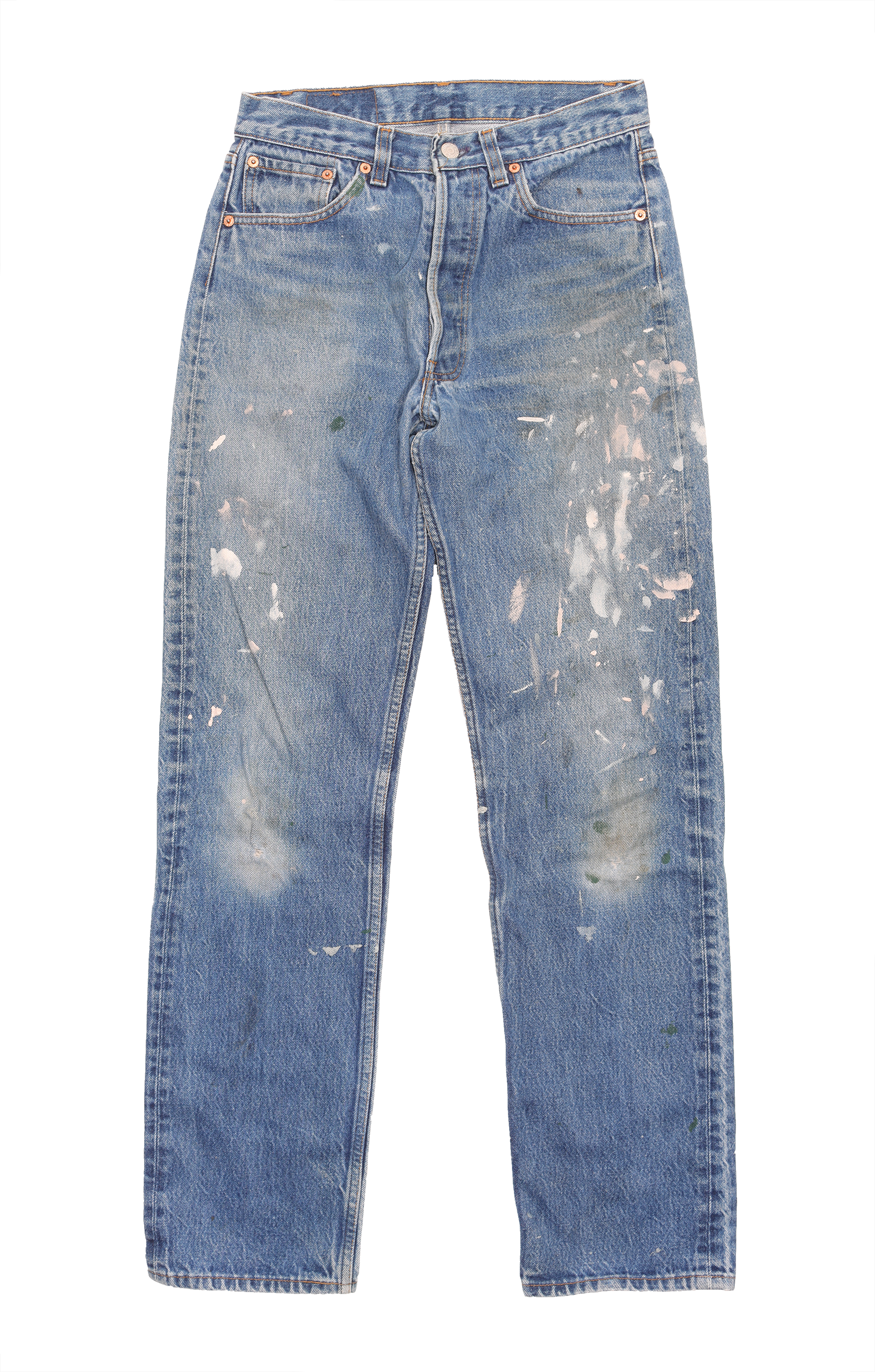 Vintage 1990's Levi's 501 Original Fit Painter Jeans - Classic Blue Denim Pants for Men, Retro Workwear & Casual Street Style
