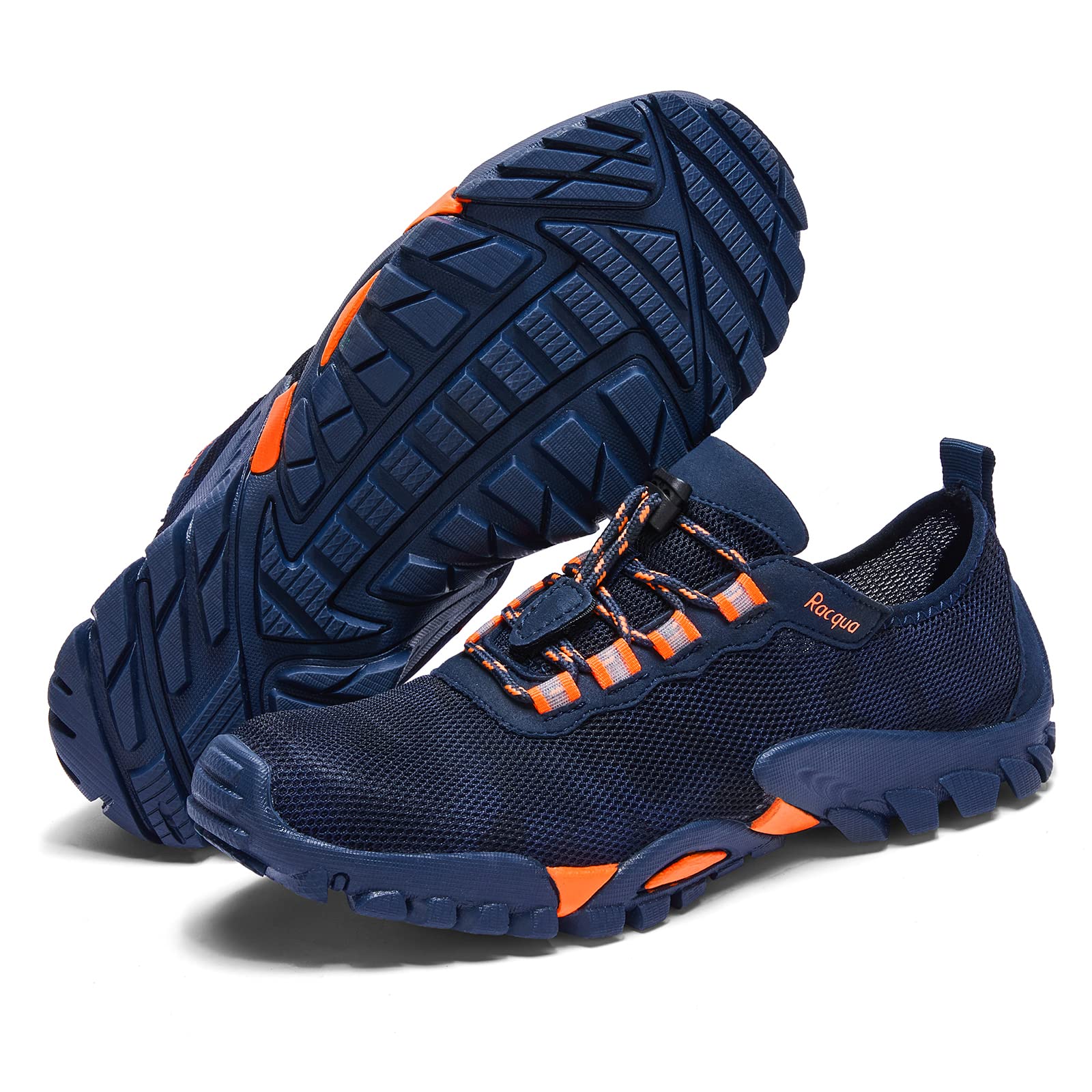 **Racqua Men's & Women's Quick-Dry Breathable Hiking Water Shoes - Lightweight Aqua Shoes for Outdoor Sports, Swimming, Beach, and Climbing**