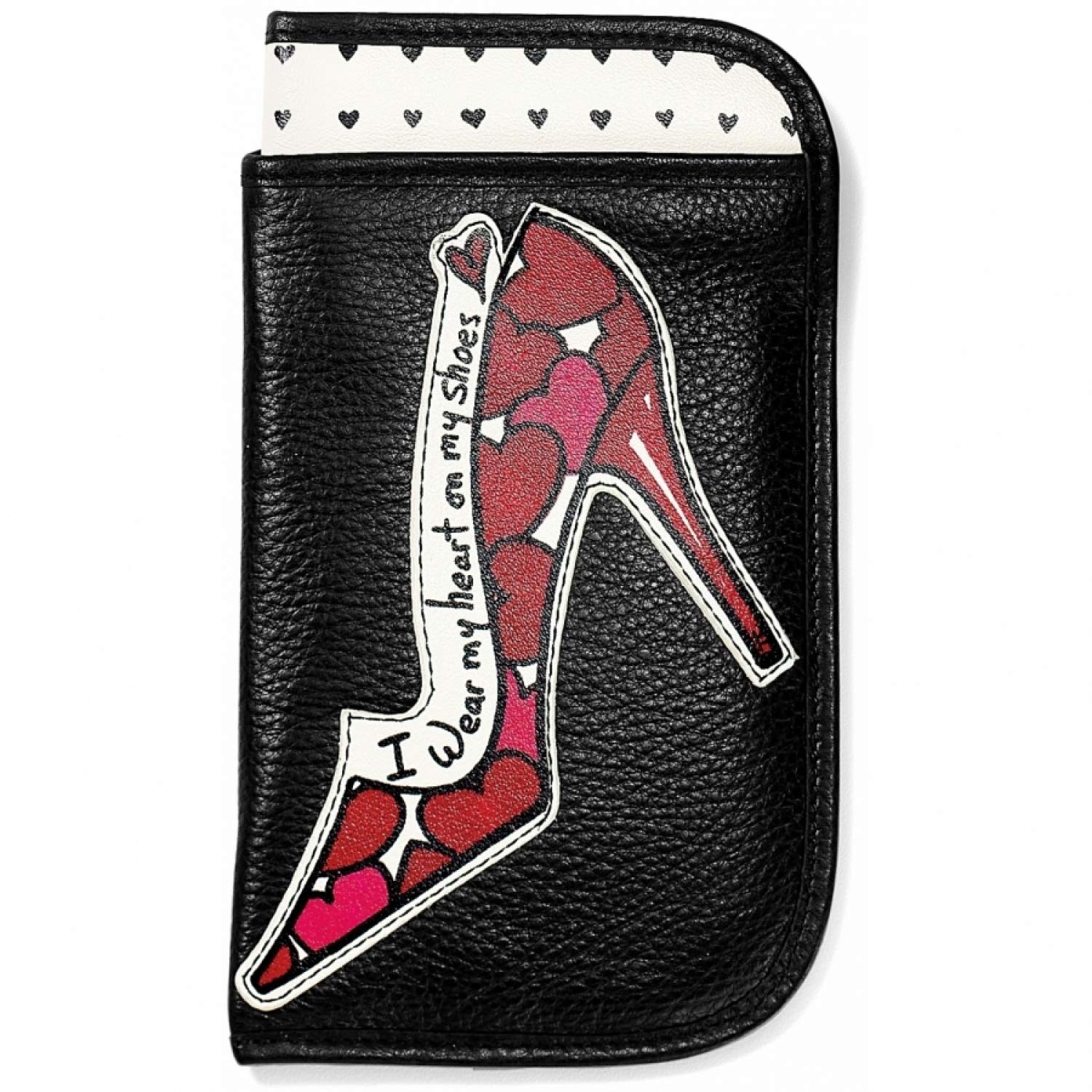 Brighton Shoe Love Double Eyeglass Case - Stylish Protective Eyewear Holder for Glasses & Sunglasses | Perfect for Travel, Work & Everyday Use