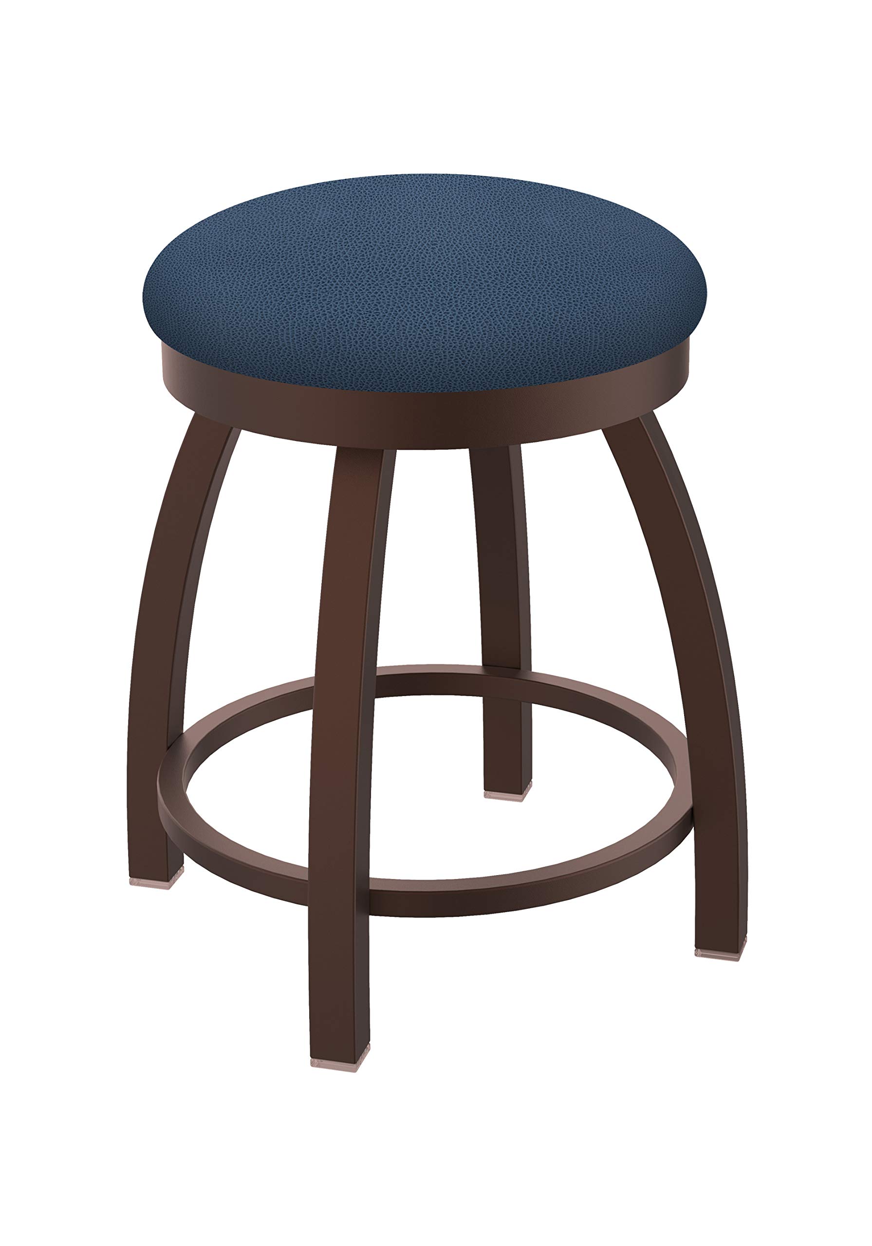 Holland Bar Stool Co. Misha Swivel Vanity Stool - 18 Inch Height Adjustable Makeup Chair with Rein Bay Fabric - Perfect for Dressing Table, Beauty Salon and Home Vanity Area