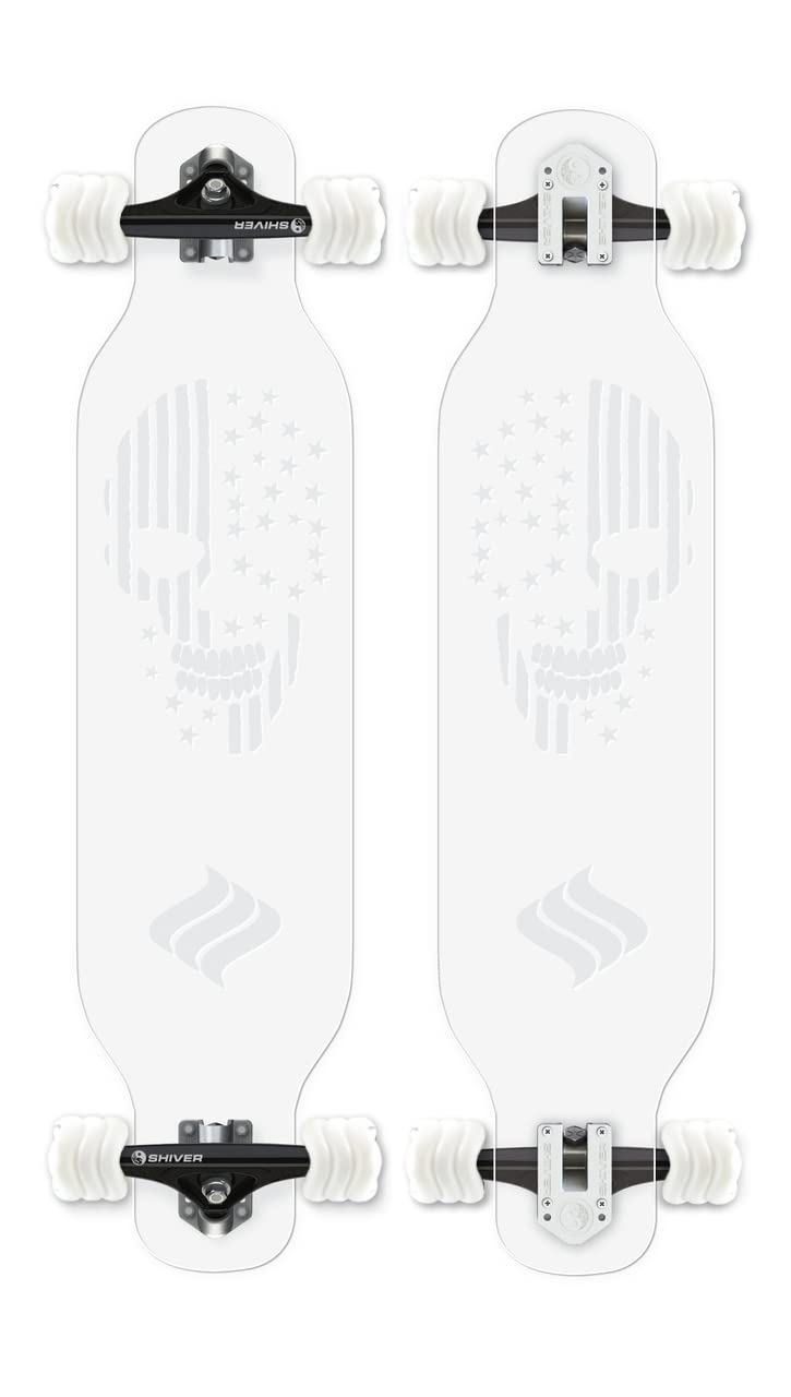 Shark Wheel 22.5'' Polyboard Skateboard - Durable & Smooth Riding Longboard for Commuting & Cruising | Perfect for Adults & Teens | Urban Transportation & Campus Riding