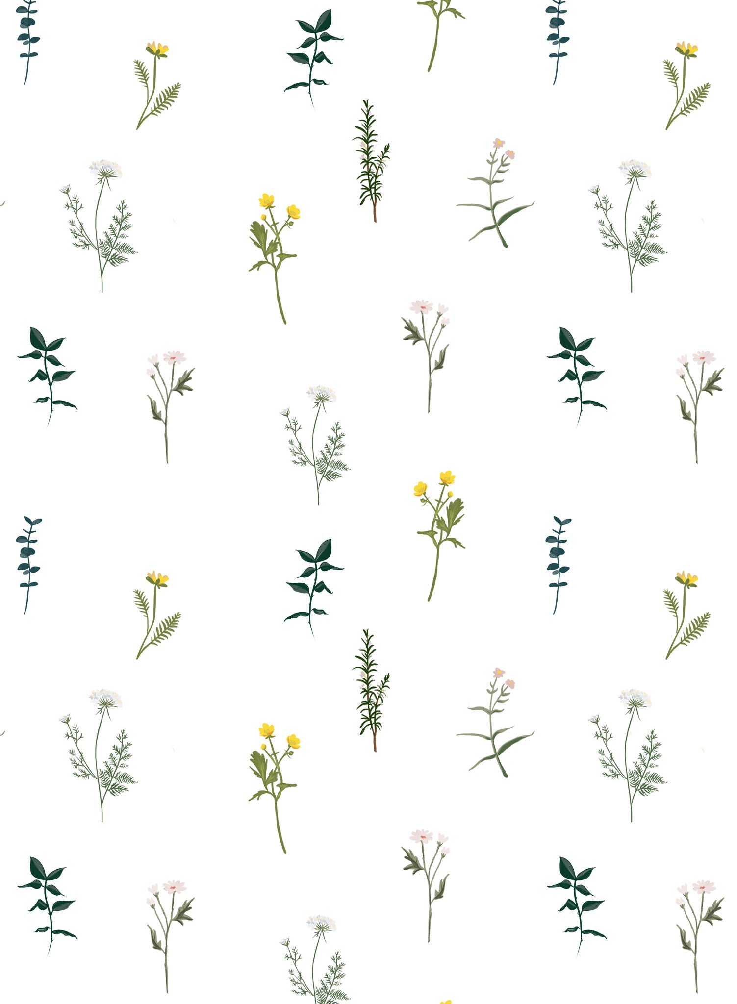 Botanica Floral Wallpaper - Premium Peel and Stick Wallpaper for Bedroom, Living Room & Home Decor - Self-Adhesive Removable Wallpaper for Easy Installation