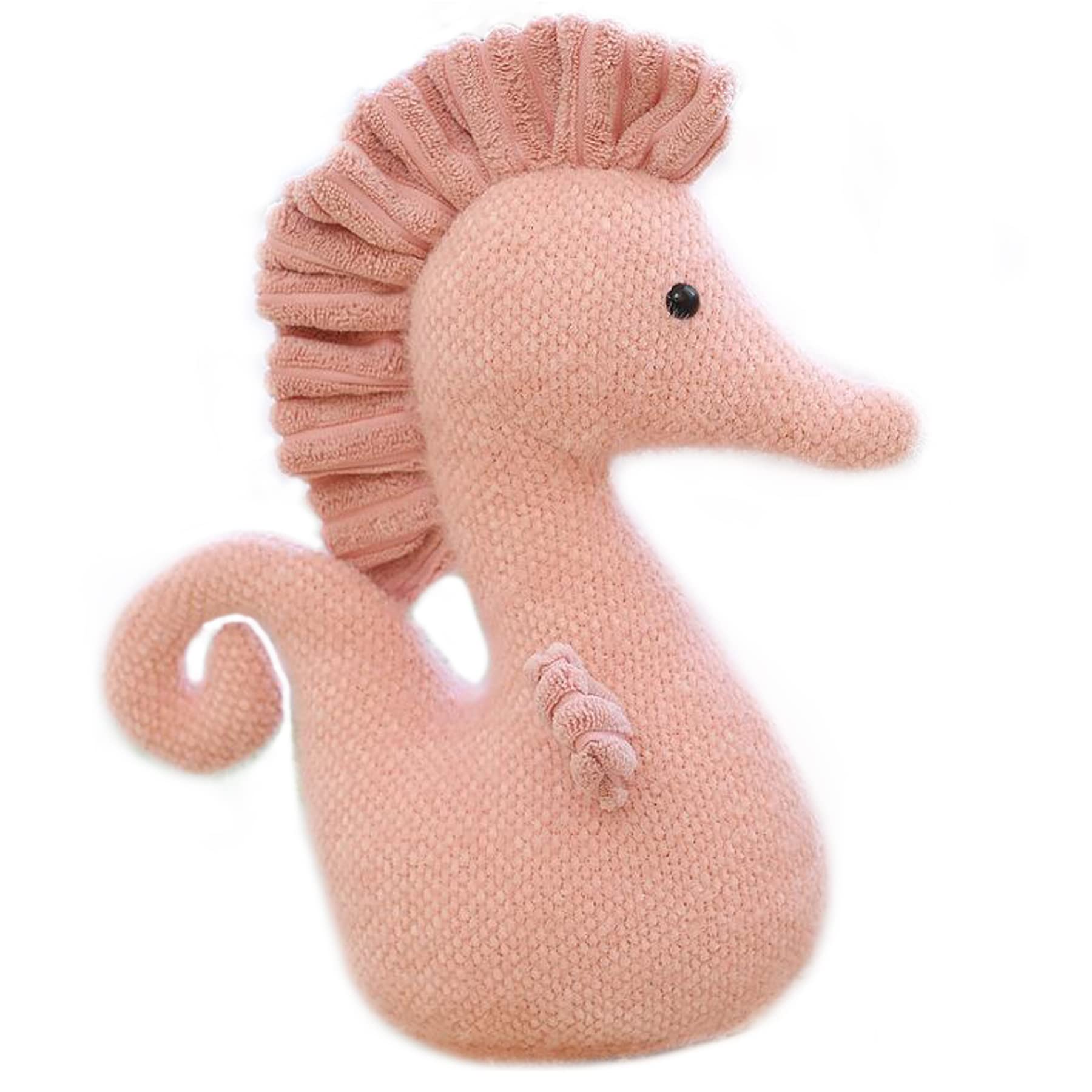Soft Pink Stuffed Sea Horse Plush Toy - 8.6 Inch Cuddly Seahorse Doll for Kids, Boys & Girls | Perfect for Bedroom Decor, Birthday Gifts & Ocean-Themed Nursery (Pink)