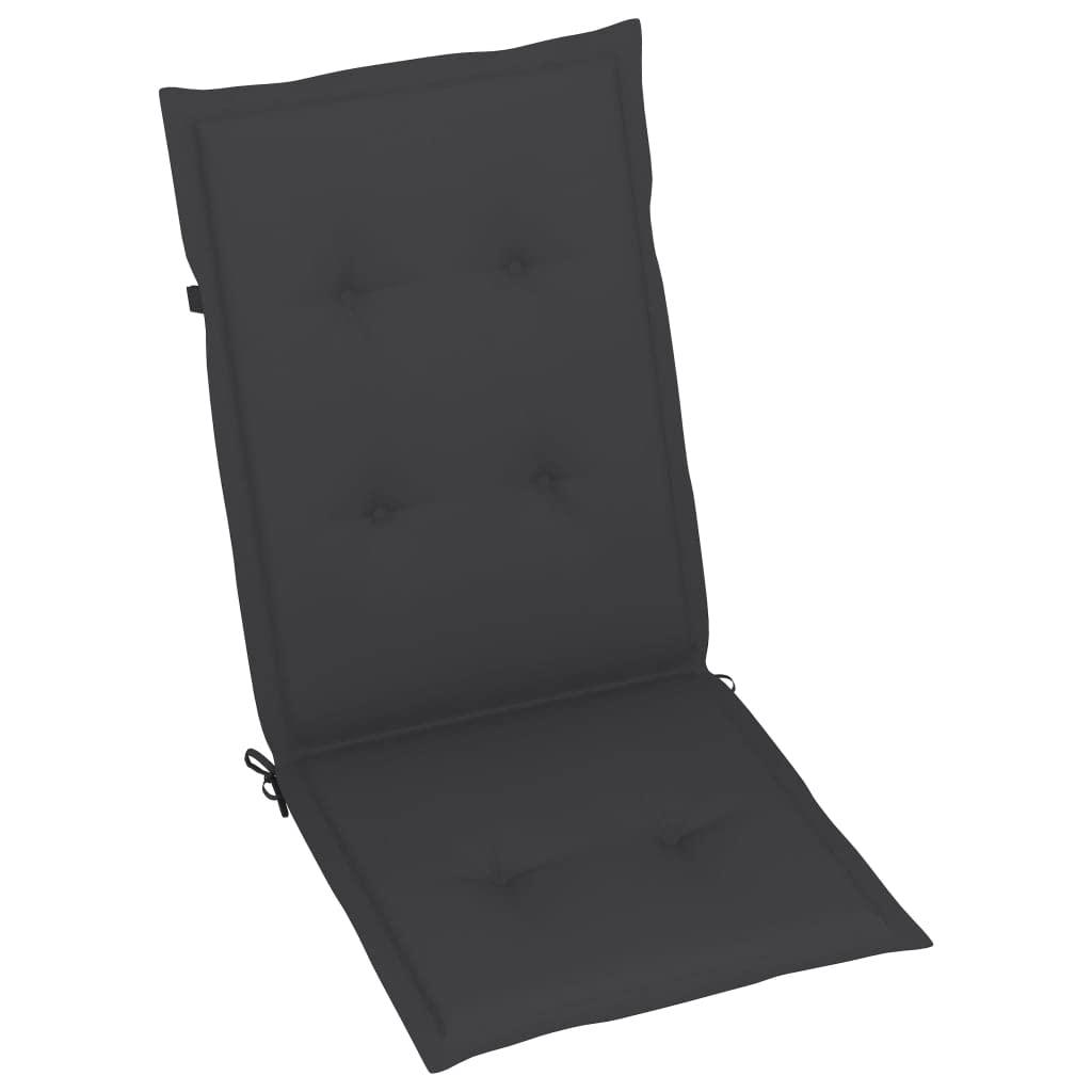 WIFESE Outdoor Seat Cushions Set of 6 - Waterproof Patio Chair Cushions for Dining, Bistro & Garden Bench - Durable Replacement Cushions for Outdoor Furniture - Anthracite Gray - Perfect for Backyard, Deck & Poolside Relaxation