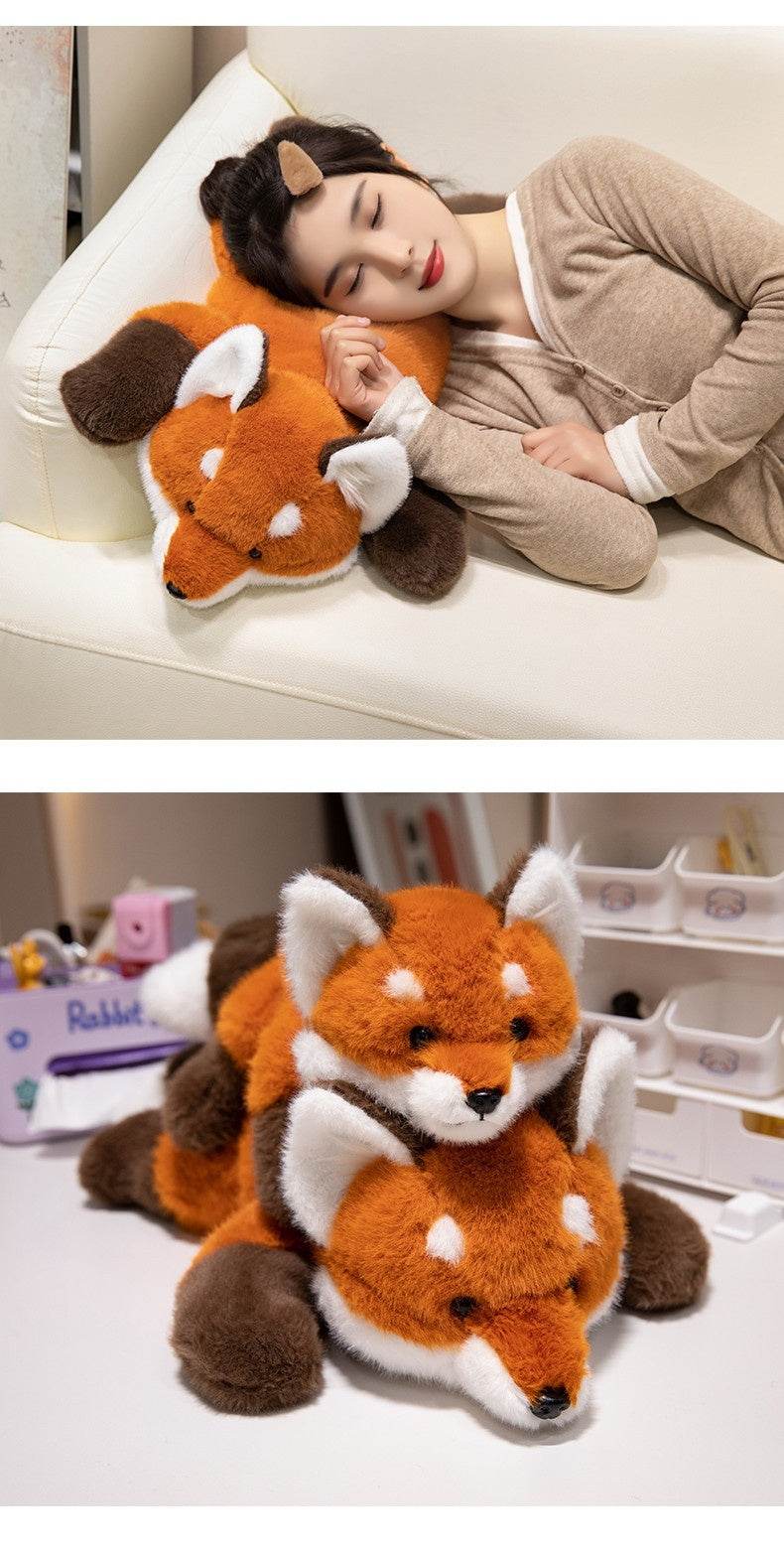 Foksi: Adorable Kawaii Fox Plushie - Soft Stuffed Animal Toy for Kids & Adults | Perfect for Cuddling, Home Decor, and Gift Giving